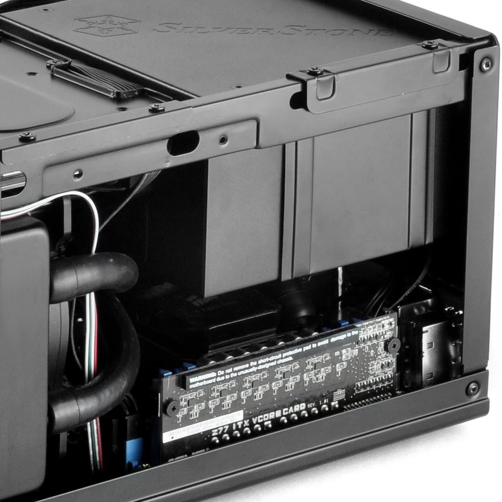 SilverStone SST-SG13B - Sugo Mini-ITX kompaktes Cube Gehäuse, Mesh-Frontblende, schwarz Bild 8