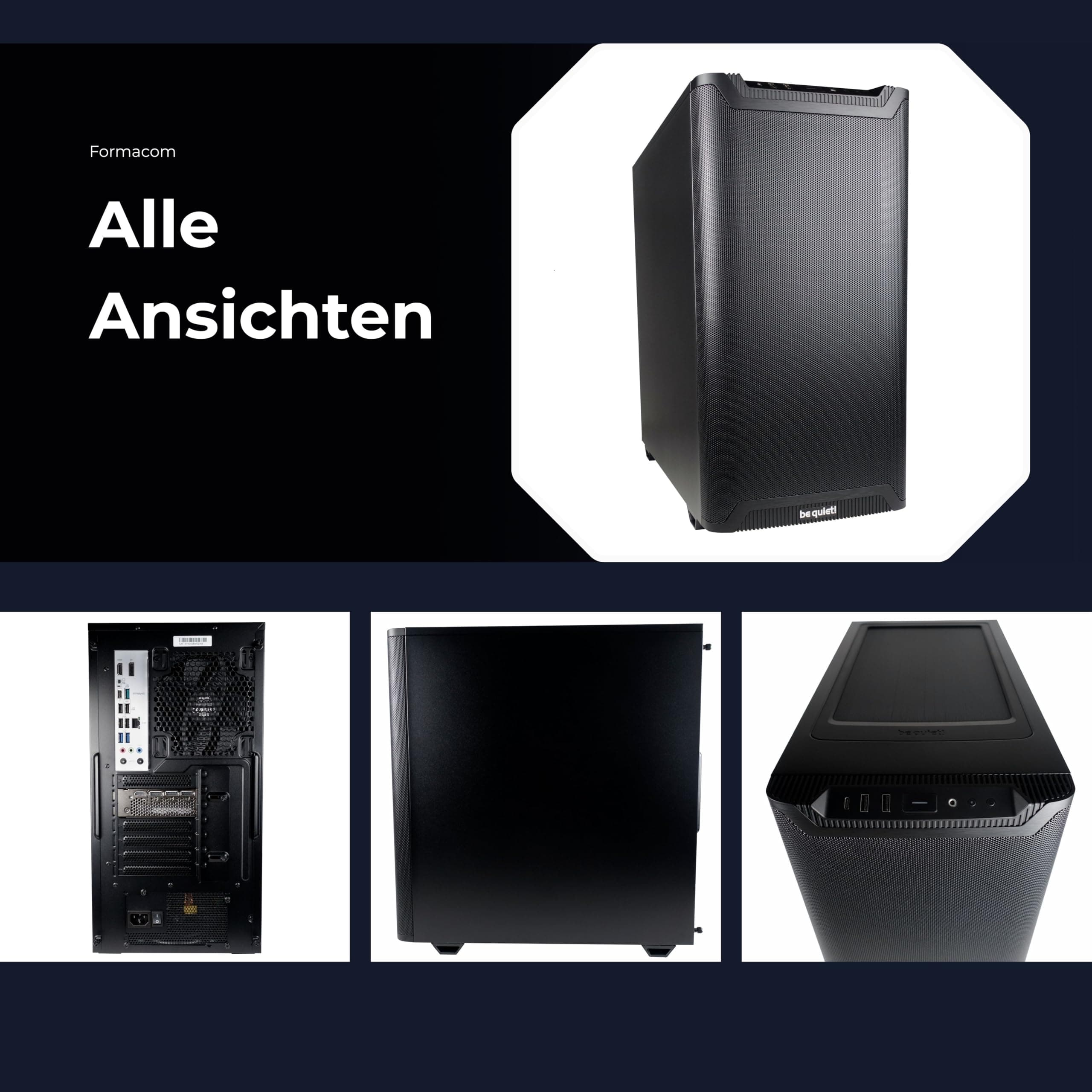 Performance Pro PC Intel Core Ultra 7 270K Nvidia RTX 5070 Ti 16GB GDDR7 2TB M.2 SSD 48GB DDR5-6000MHz schallgedaemmt leise Thunderbolt 4 WiFi 7 Bluetooth Windows 11 Pro Farbe Schwarz Intel Core Ultra 7 270K Plus Nvidia GeForce RTX 5070 Ti 48.0 GB 2.0 TB Bild 2