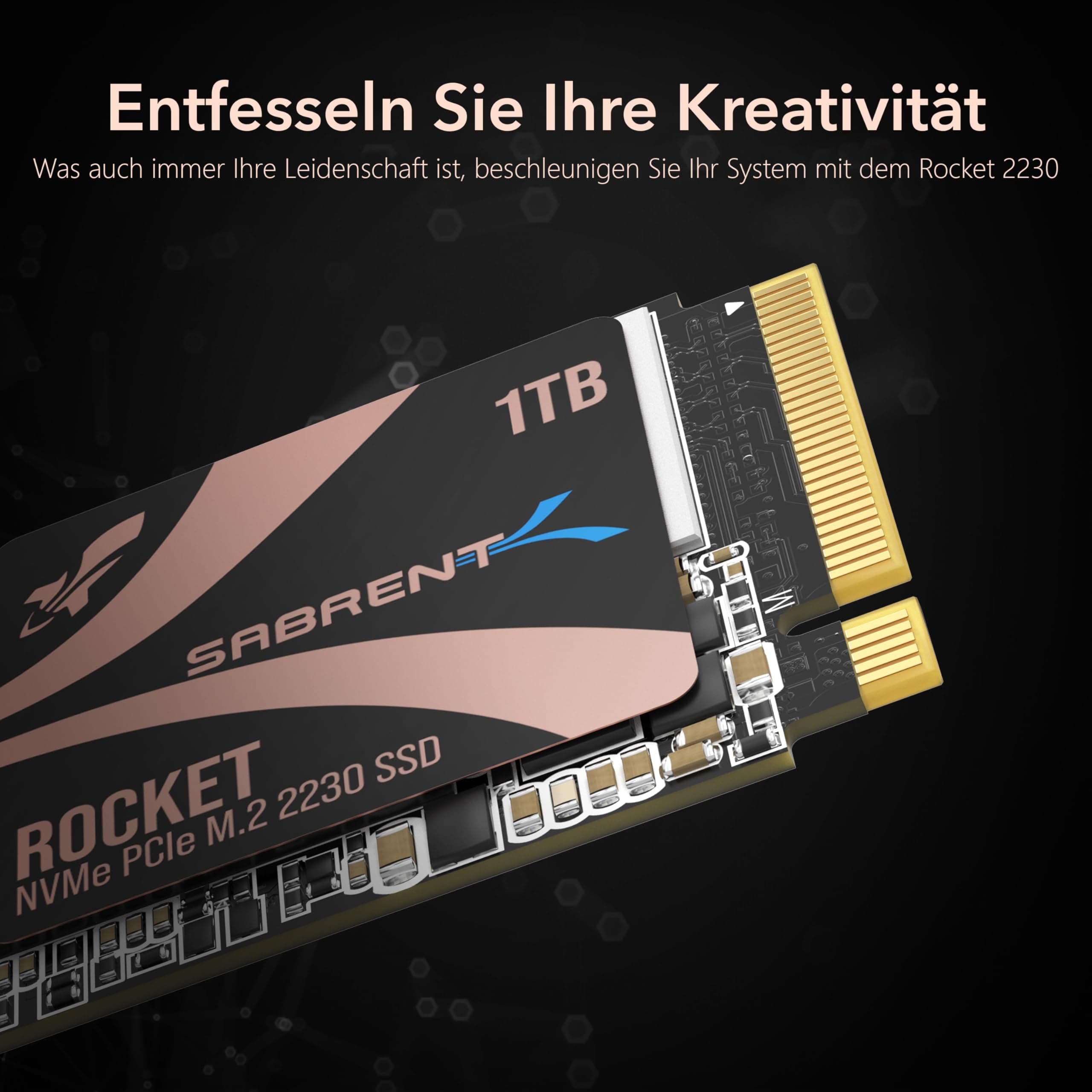 SABRENT 2230 M.2 NVMe Gen 4 1TB, Interne SSD 4750 MB/s Lesen, PCIe 4.0 X4, Internes Solid State Drive, kompatibel mit Steam Deck, Surface pro, PCs, NUCs und Laptops [SB-2130-1TB] Bild 7