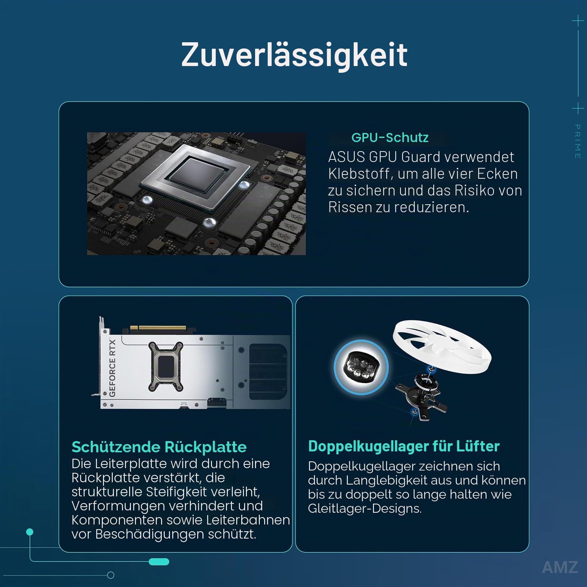 ASUS Prime GeForce RTX™ 5070 12GB GDDR7 White OC Edition Grafikkarte (PCIe® 5.0, 12GB GDDR7, HDMI®/DP 2.1, 2.5-Slot, Axial-Tech Fans, Dual BIOS) Bild 7