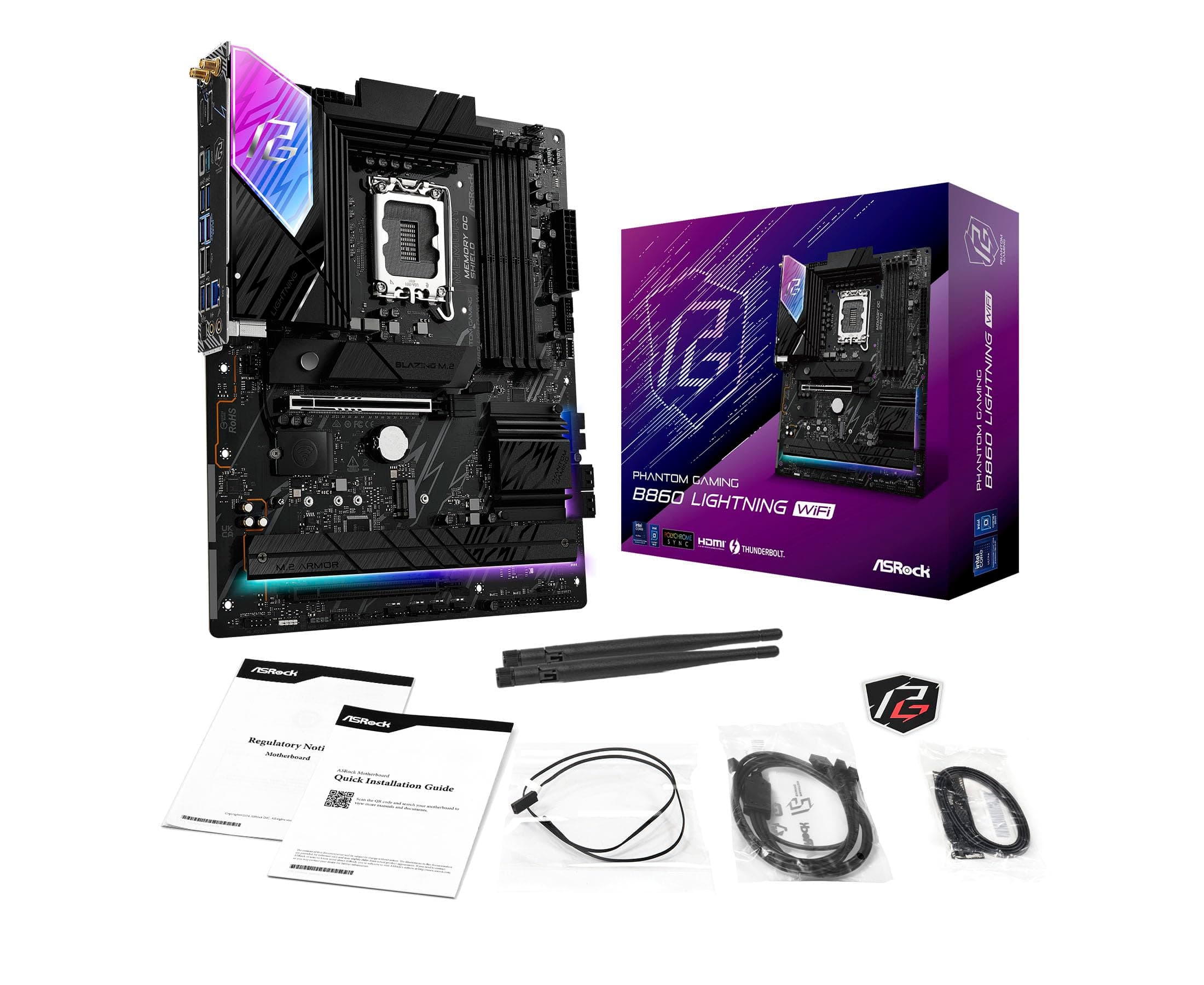 ASRock Mainboard B860 Lightning WiFi Bild 7
