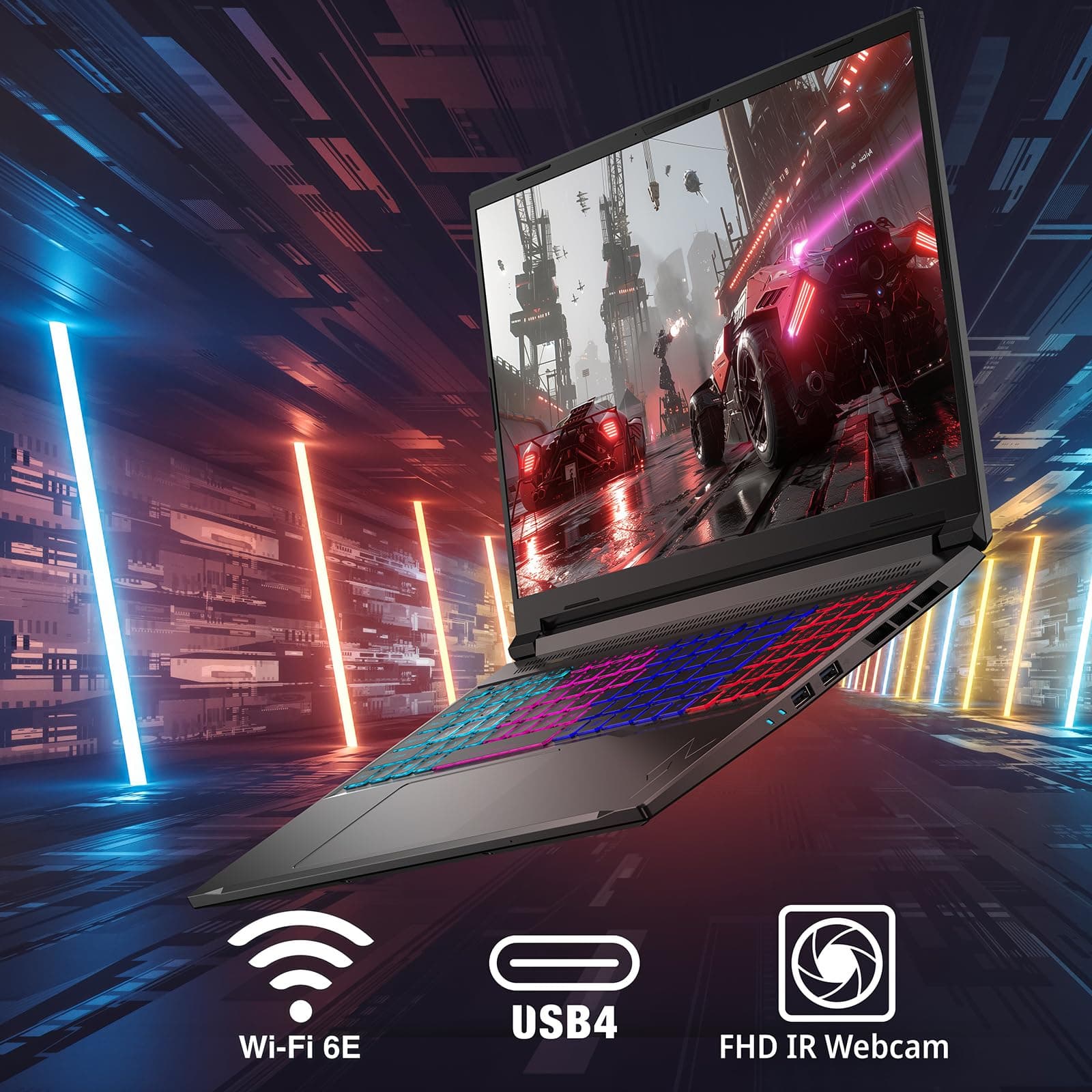 acer Nitro V 16S AI Laptop IA | Notebook Gaming | Nvidia GeForce RTX 5070 8GB | Ryzen AI 7 350 | RAM 16GB DDR5 | 1024GB SSD | 16" WQXGA IPS 180Hz Display | Copilot+ PC | Windows 11 | QWERTY Ryzen AI 7 350 NVIDIA RTX 5070 RAM 16 GB, SSD 1 TB Bild 8