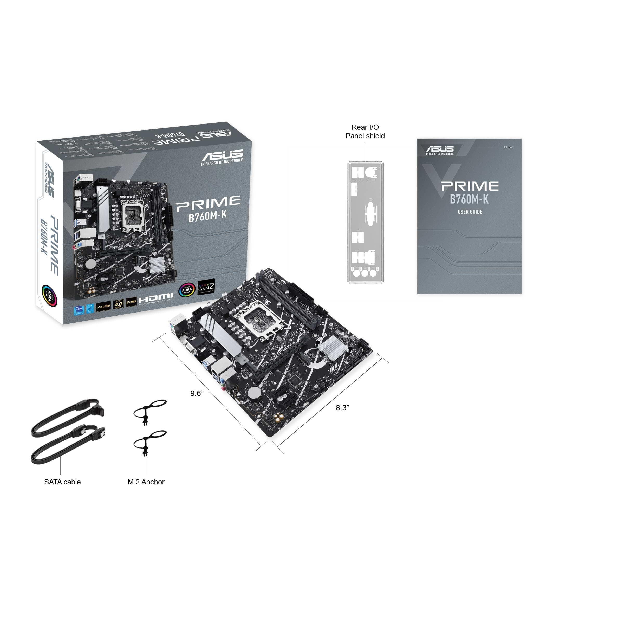 ASUS Prime B760M-K LGA 1700 2xDDR5 Micro Bild 2