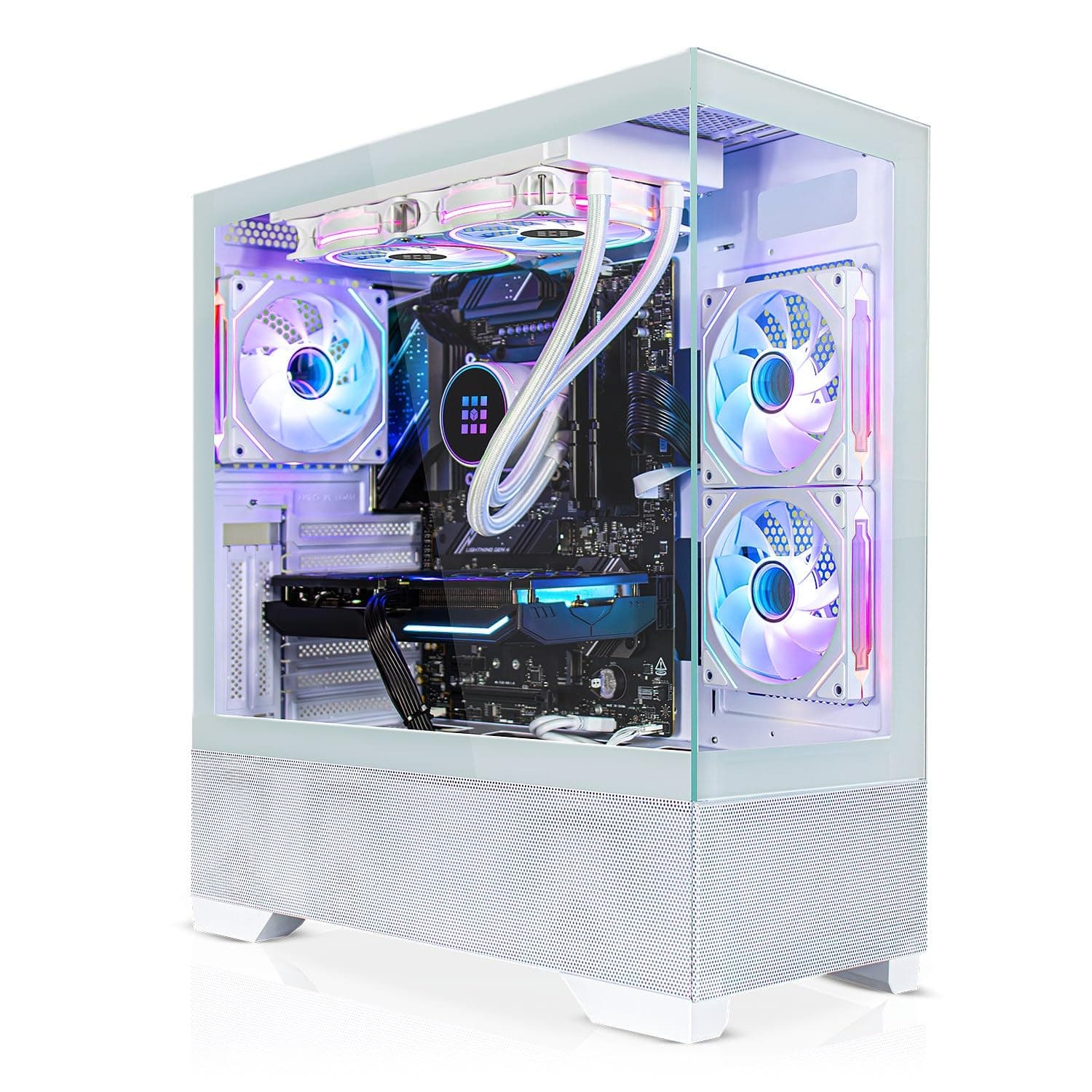 SYSTEMTREFF High-End Gaming PC weiß Intel Core i9-12900KF 8x5.2GHz | Nvidia RTX 5070 12GB | 1TB M.2 NVMe | 32GB DDR5 RAM | Windows 11 | Desktop Computer Rechner für Gamer, Zocker & Streamer