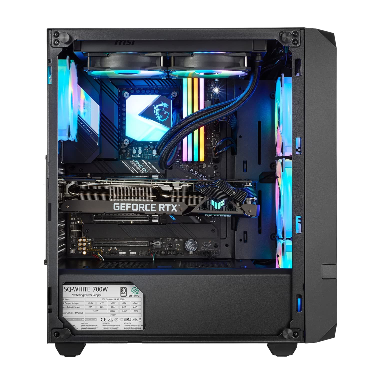 High End Gaming PC Core i7-14700KF, NVIDIA RTX 5070 12GB, 32 GB DDR5 RAM, 1TB M.2 SSD, Windows 11 Pro Intel Core i7-14700KF NVIDIA RTX 5070 12GB 32 GB 1000.0 GB Bild 7