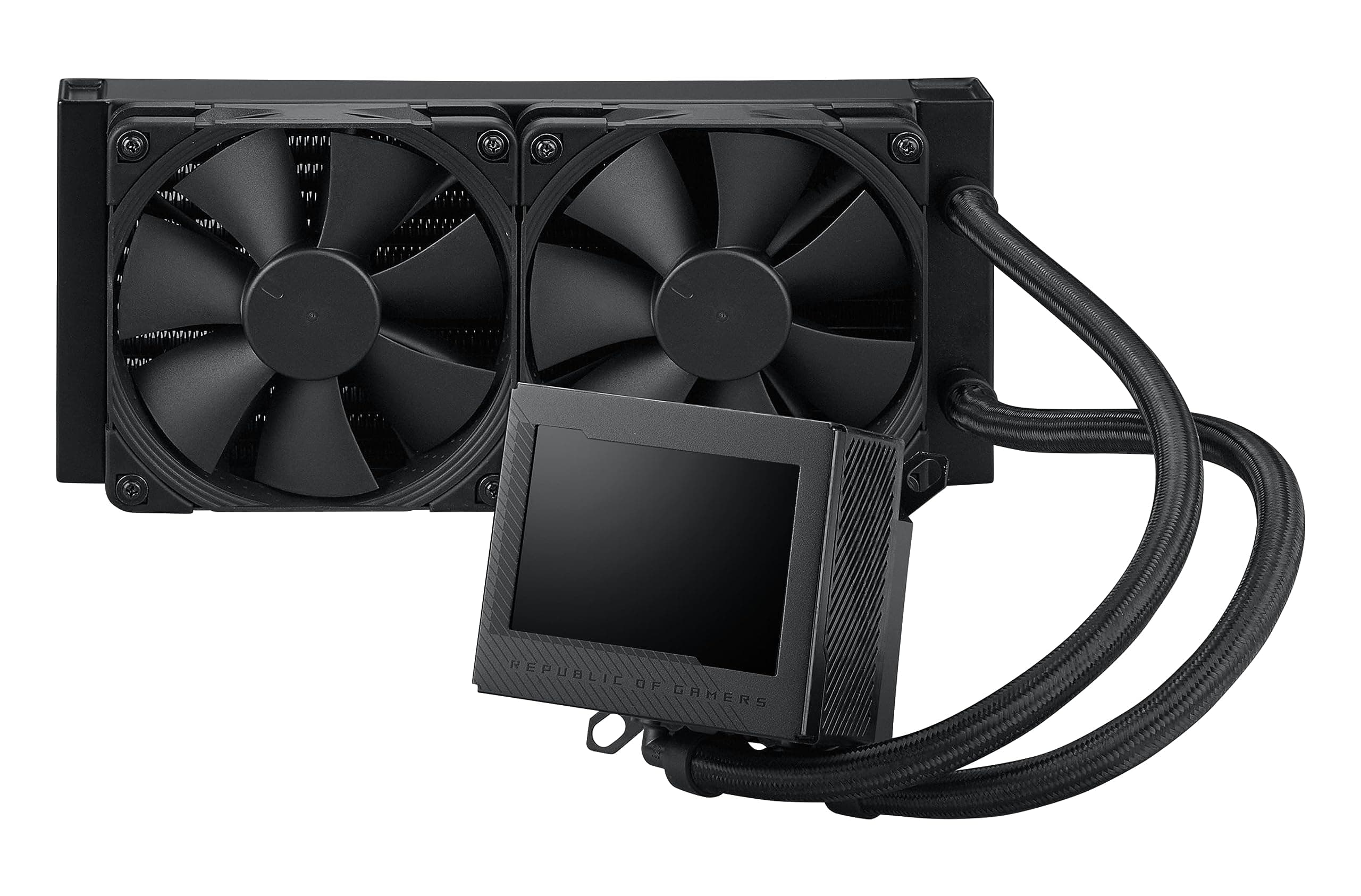 ASUS ROG Ryujin III 240 All-in-One Flüssig CPU-Kühler (3,5 Zoll LCD, Asetek-Pumpe der 8. Generation, 2x Noctua 2000 PWM 120mm-Radiatorlüfter, schwarz) Bild 3