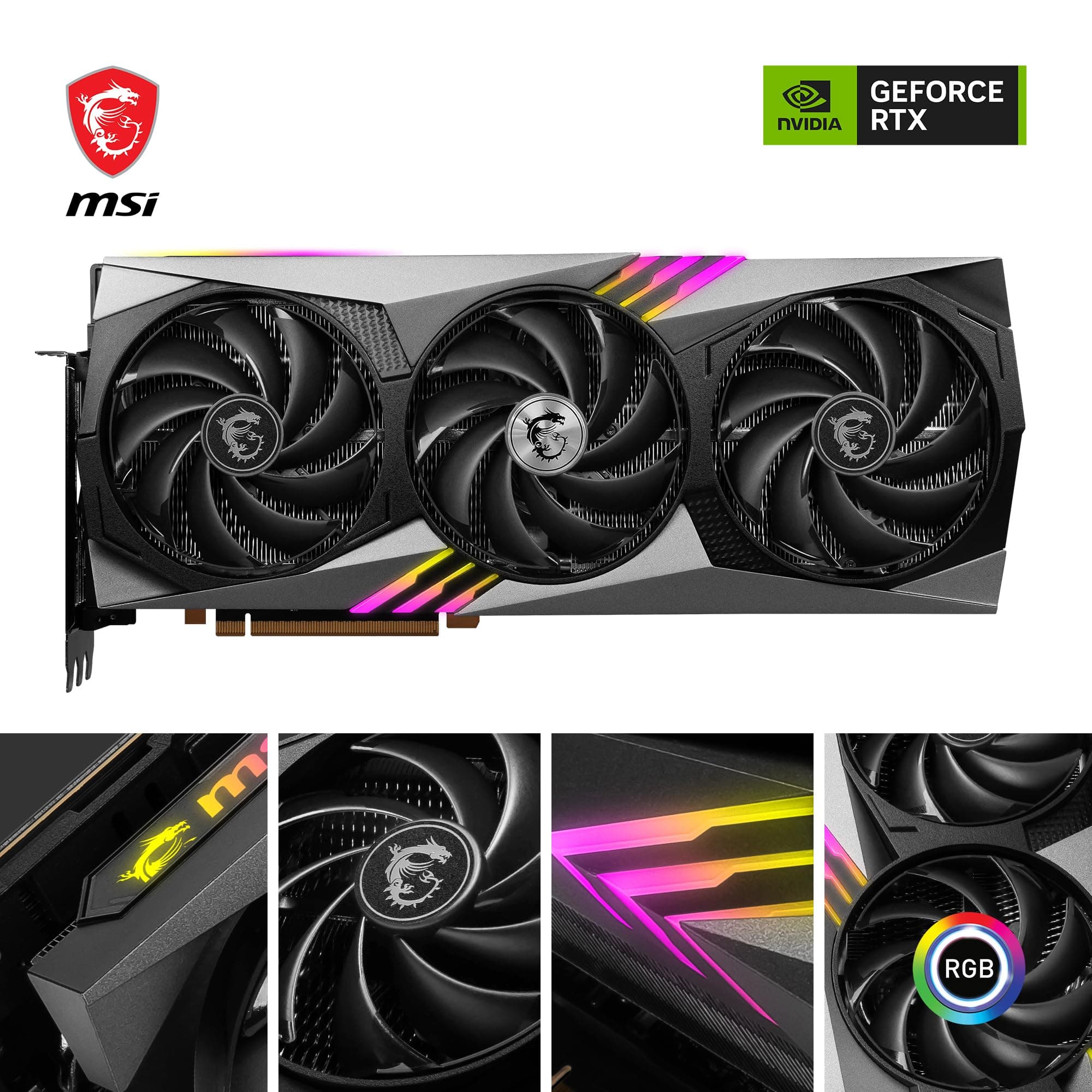MSI GeForce RTX 4080 16GB Gaming X Trio Grafikkarte - NVIDIA RTX 4080, 16 GB GDDR6X Speicher Bild 3
