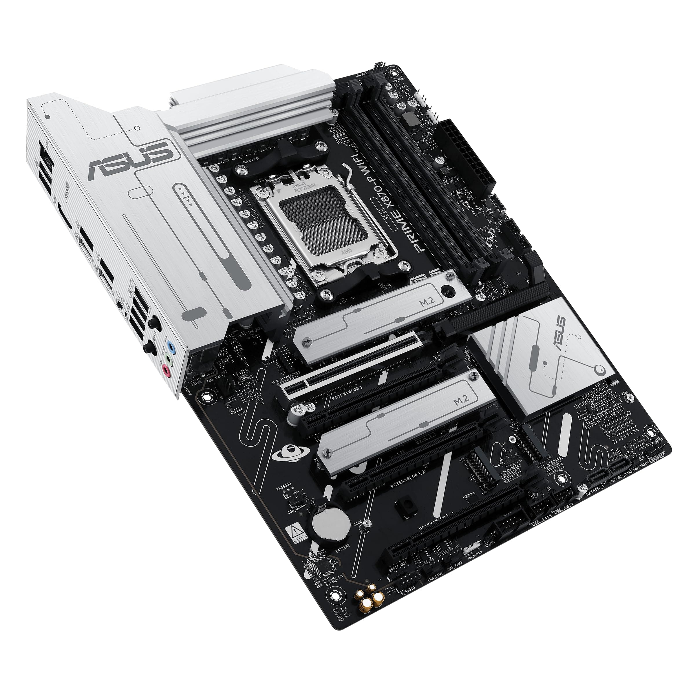 ASUS PRIME X870-P Mainboard Sockel AM5 (AMD, ATX, PCIe 5.0, DDR5, 14+2+1 Power Stages, 4x M.2, 2,5Gb Ethernet, USB-C 40Gbps) Bild 7