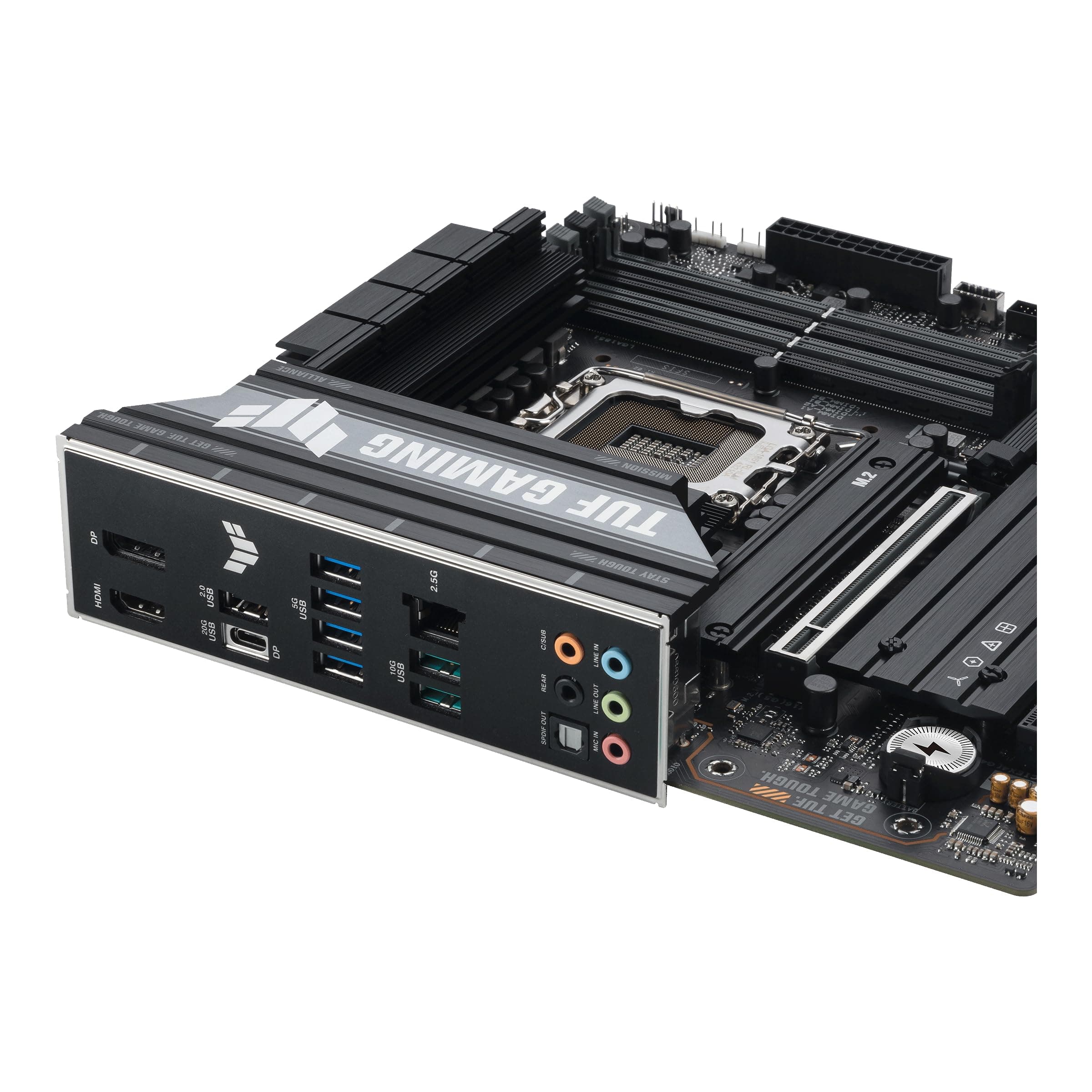 ASUS TUF Gaming B860M-PLUS Mainboard Sockel Intel LGA 1851 (Intel B860, mATX, DDR5 Speicher, PCIe 5.0, 2X PCIe 4.0 M.2, Aura Sync) M-Plus TUF B860 Bild 5