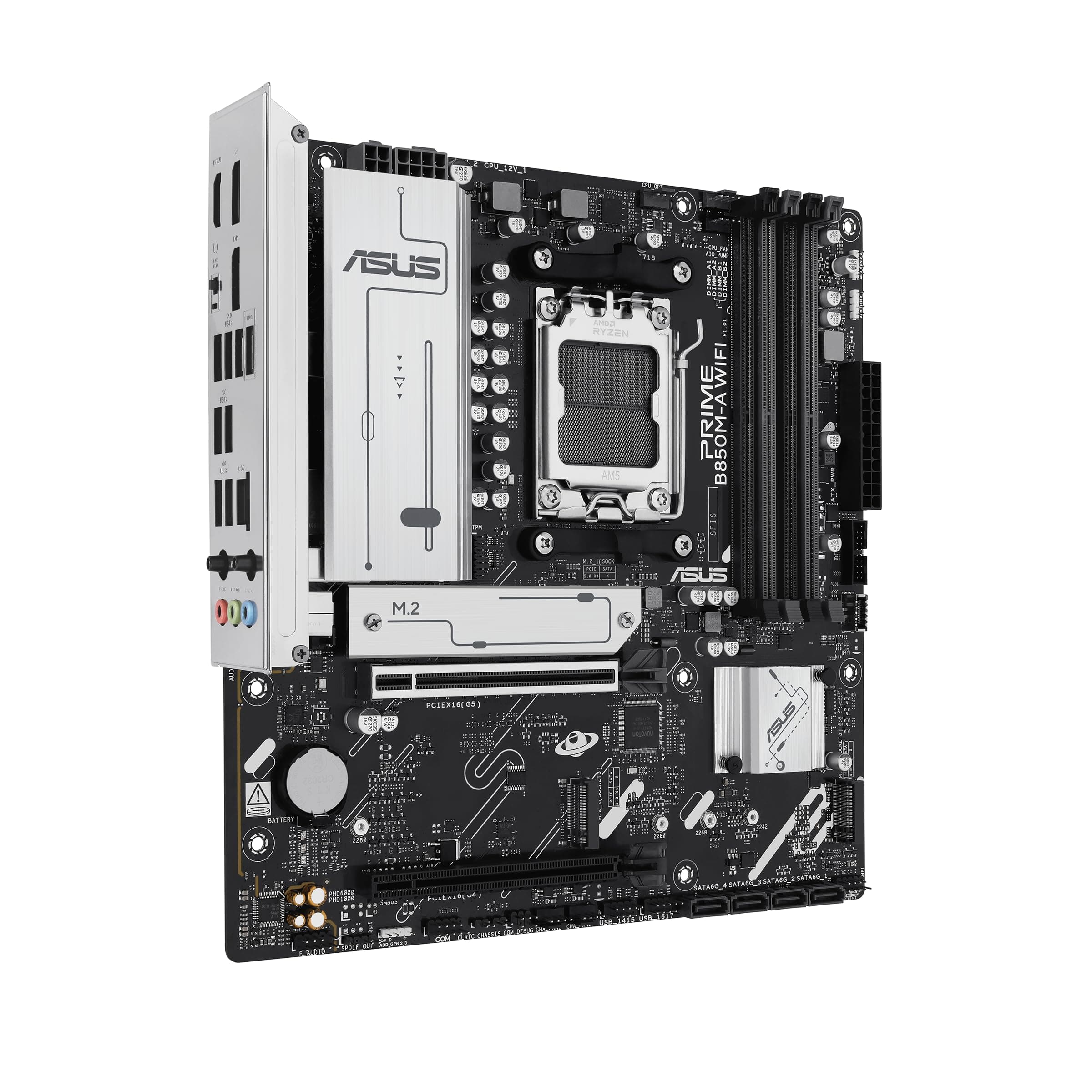 ASUS Prime B850M-A WiFi mATX Mainboard Sockel AM5 DP/HDMI/USB-C Bild 7