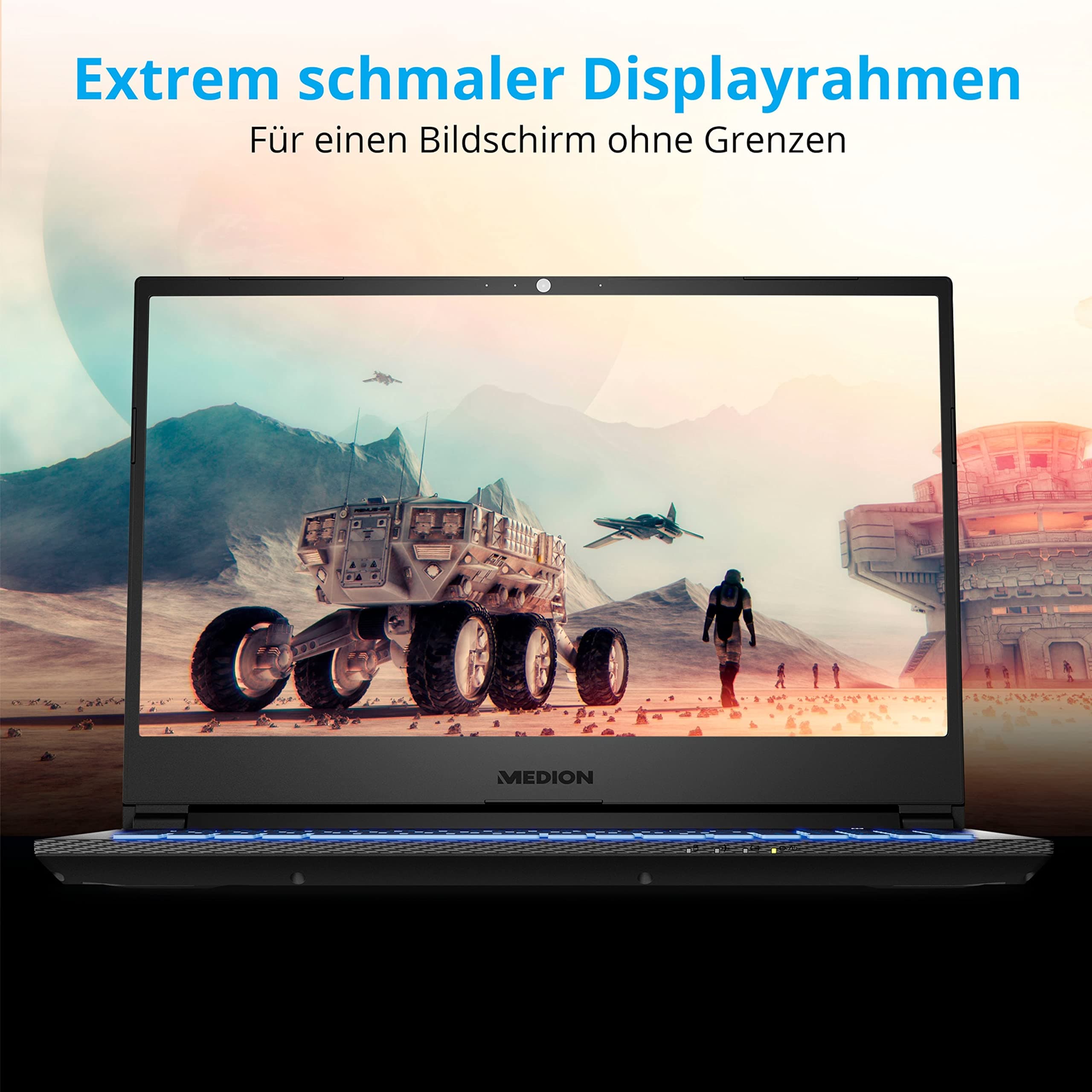 MEDION ERAZER Crawler E25 39,6 cm (15,6 Zoll) Full HD Gaming Notebook (AMD Ryzen 5 5600H, 16GB DDR4 RAM, 512GB PCIe SSD, NVIDIA GeForce RTX 3050 4GB GDDR6, RGB Backlit, Win 11 Home) Bild 5