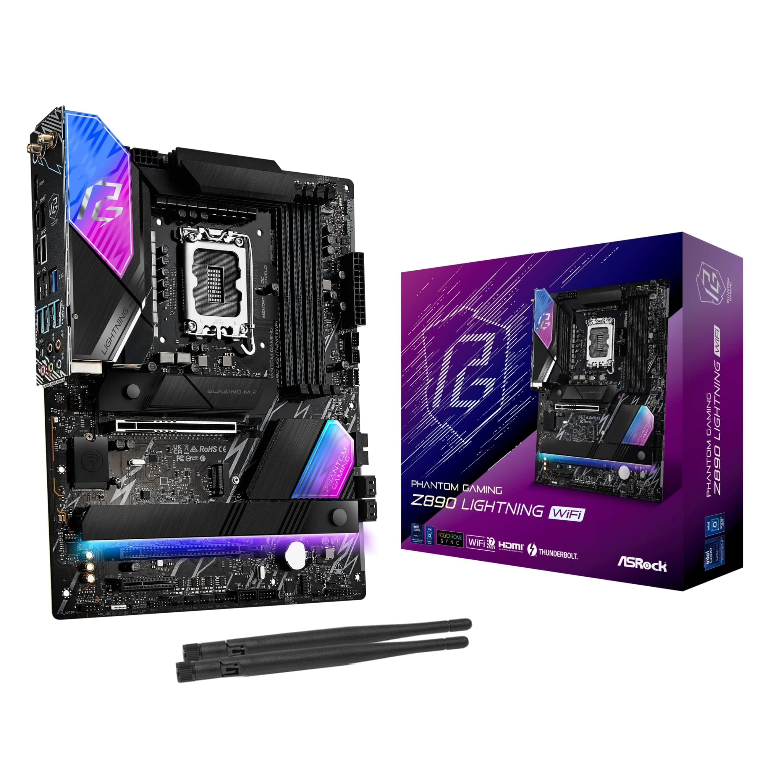 ASRock Z890 Lightning WiFi Intel Sockel 1851 DDR5 Bild 2
