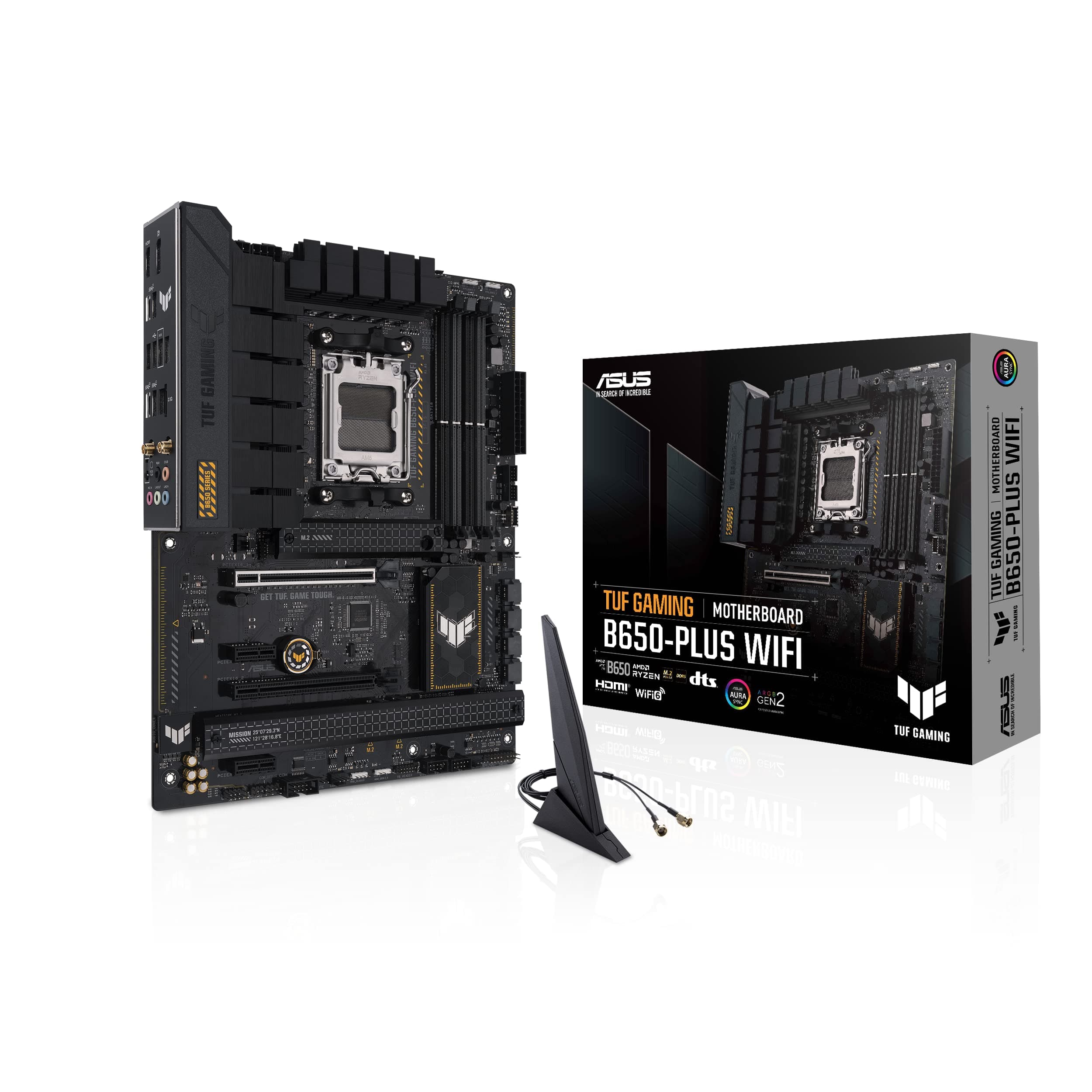ASUS TUF Gaming B650-PLUS WiFi Socket AM5 (LGA 1718) Ryzen 7000 ATX Gaming Motherboard (14 Leistungsstufen, PCIe® 5.0 M.2 Unterstützung, DDR5 Speicher, WiFi 6, USB4® Unterstützung und A. ura Sync)