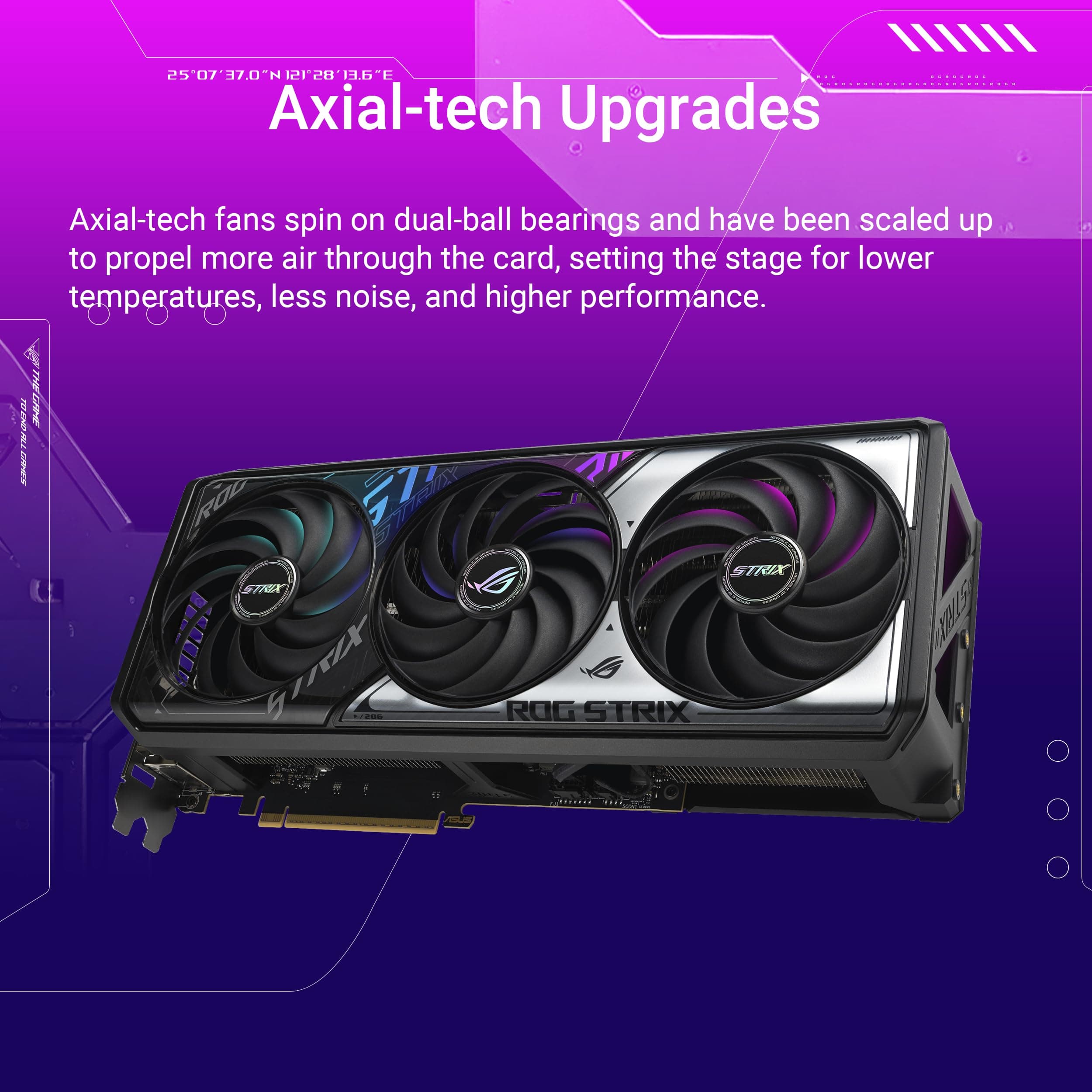 ASUS ROG Strix GeForce RTX 5070 Ti OC Edition 16GB GDDR7 Gaming Grafikkarte (Nvidia GeForce RTX5070 Ti DLSS 4, 3,2-Slot Design, PCIe 5.0, 3X DisplayPort 2.1b, 2X HDMI 2.1b) Bild 3