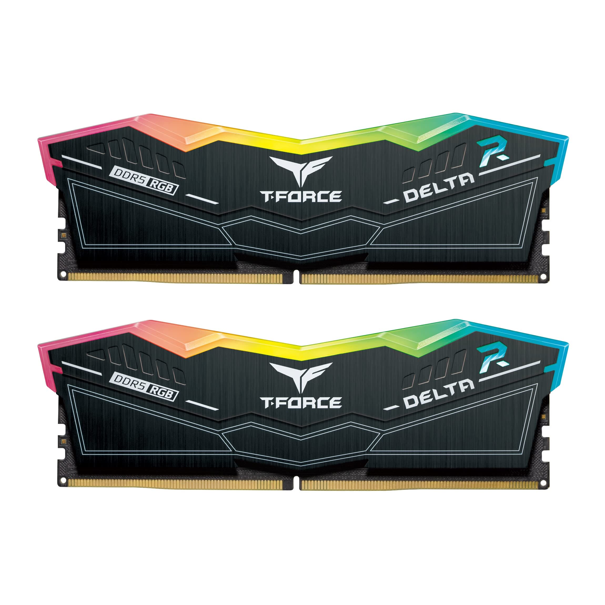 TEAMGROUP T-Force Delta RGB DDR5 32GB Kit (2x16GB) 6400MHz (PC5-51200) CL40 Desktop-Speichermodul RAM (Schwarz) für Z690 - FF3D532G6400HC40BDC01 32GB (16GBx2) - 6400MHz C40 DDR5 6400MHz 40-40-40-84 Schwarz