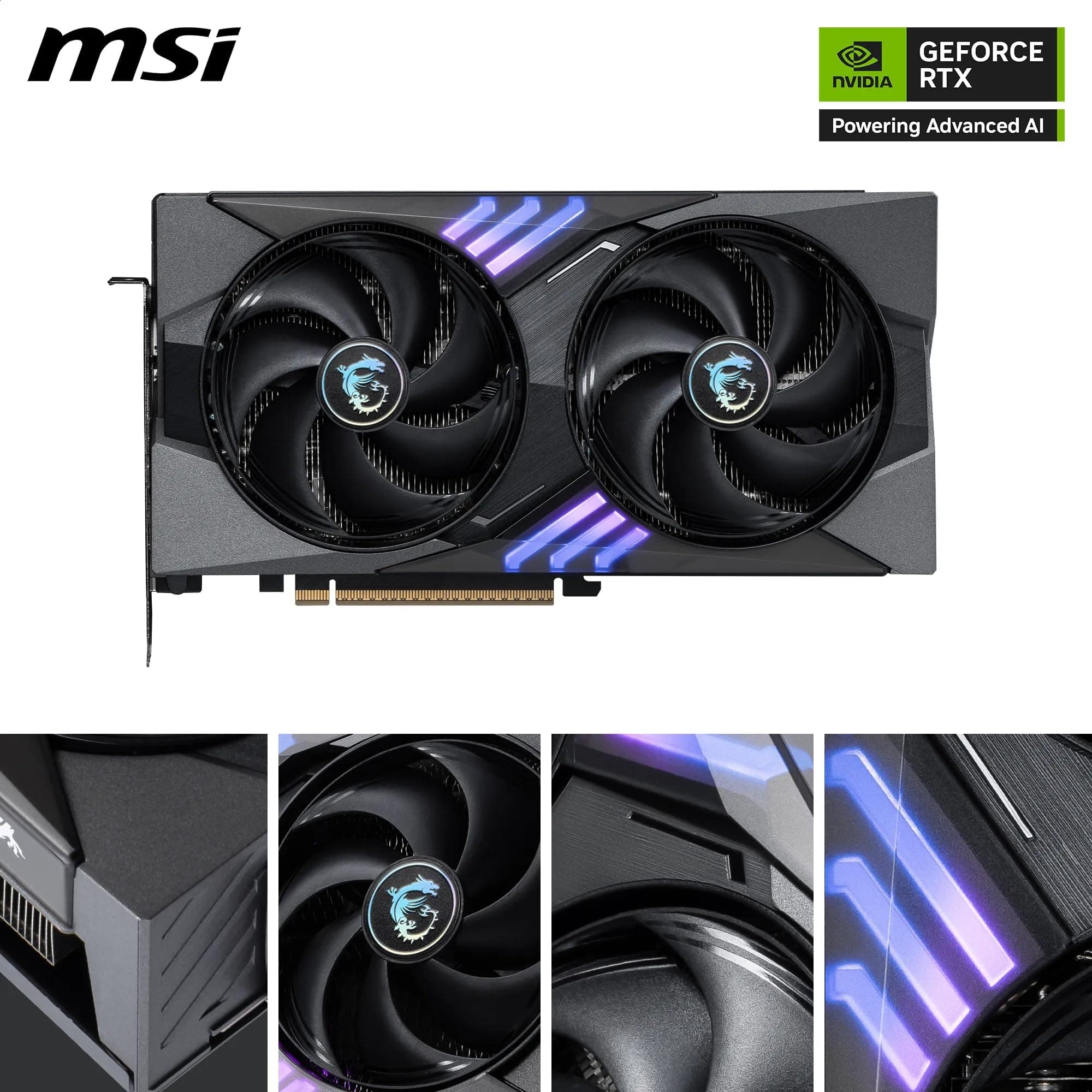 MSI GeForce RTX 5060 Ti 16G Gaming OC - 16GB GDDR7 (28Gbps/128-bit), PCIe 5, Boost: 2647 MHz, HDMI 2.1b, DisplayPort 2.1b Bild 3