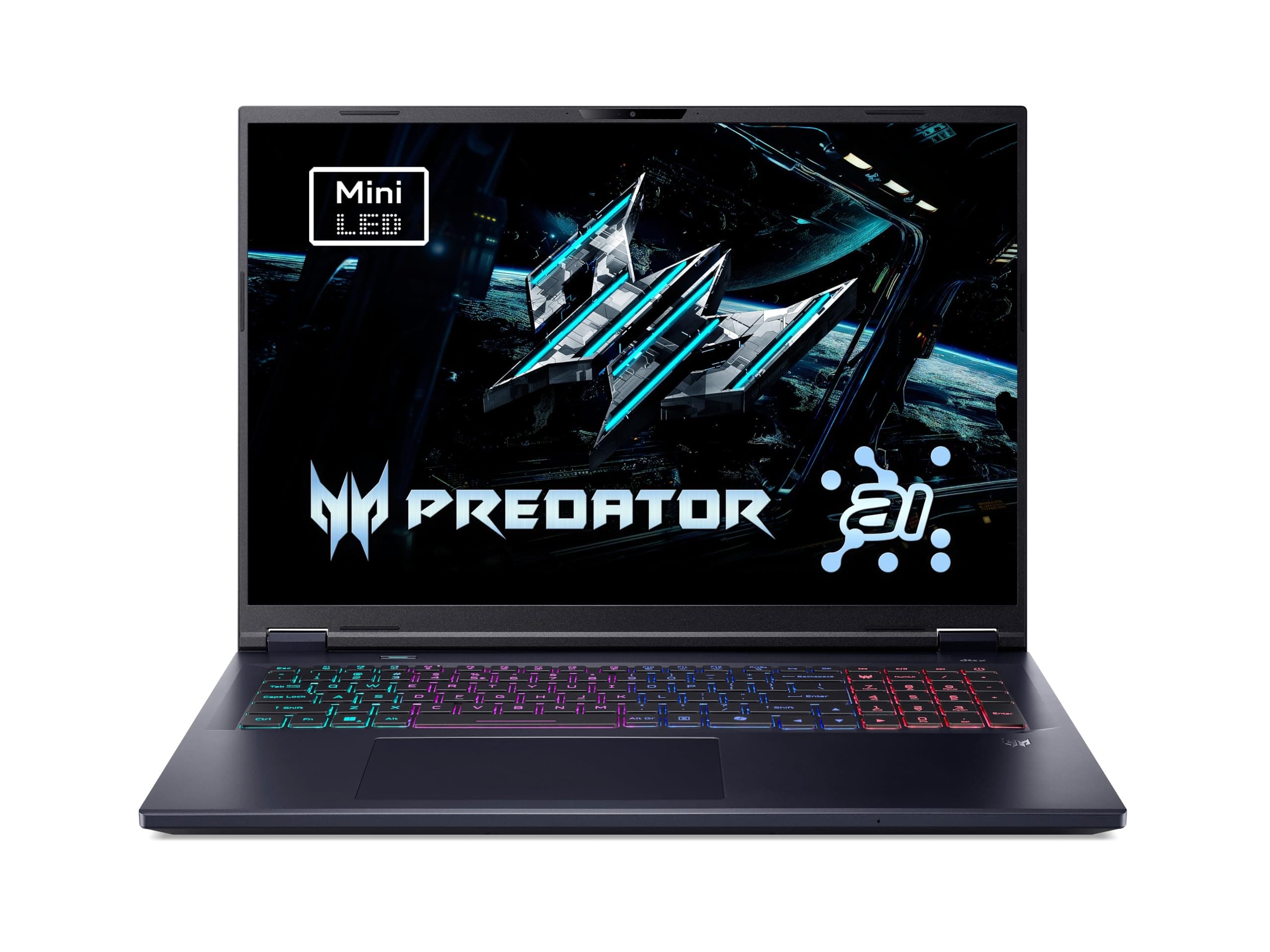Acer Predator Helios Neo 18 AI (PHN18-72-94G6) Gaming Laptop, 18" WQXGA MiniLED IPS 250Hz Display, Intel Core Ultra 9 275HX, 32GB RAM, 1TB GB SSD, NVIDIA GeForce RTX 5070 Ti, Windows 11, QWERTZ Layout