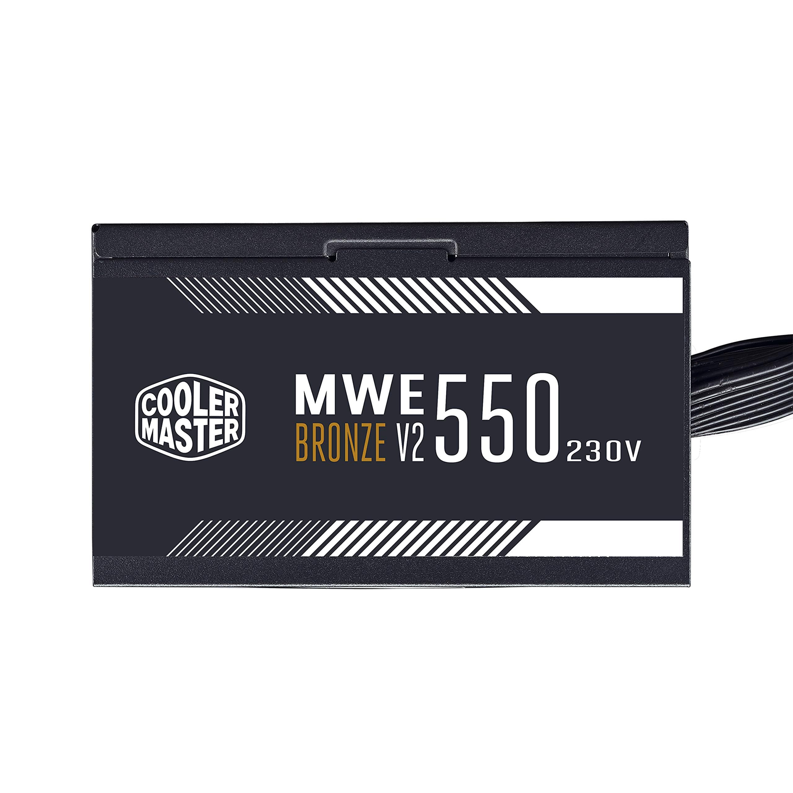 Cooler Master MWE 550 Bronze 230V V2, PC-Netzteil (EU-Stecker), 80 PLUS Bronze, temperaturempfindlichen HDB-Lüfter, DC-DC + LLC-Schaltung mit + 12V-Schiene, nicht modular Bild 7