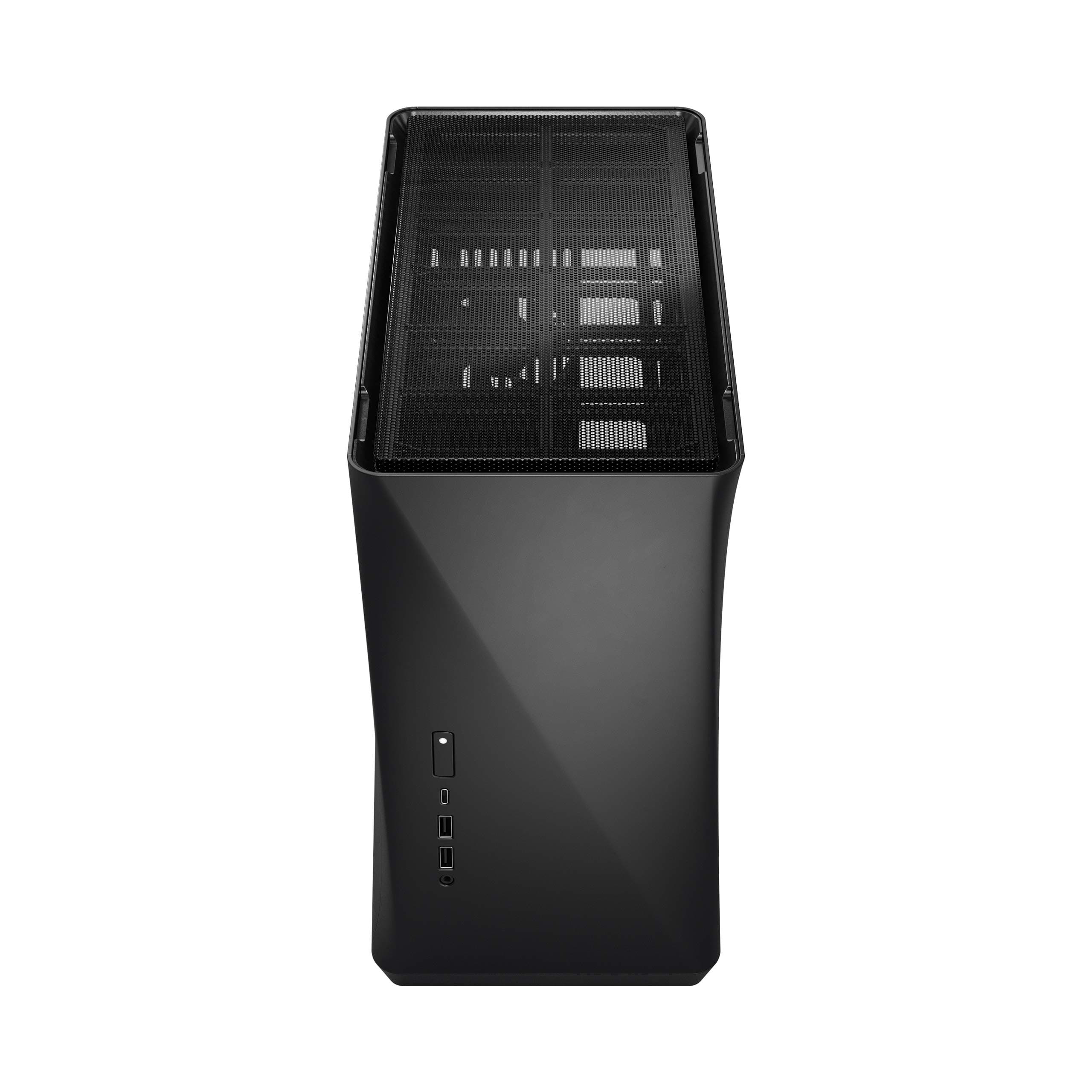 Fractal Design Era ITX Carbon – Tempered Glass – Mini-ITX Gehäuse – Small Form Factor – geeignet für Wasserkühlungen – USB Typ-C - Aluminium - schwarz Schwarz/schiere Freude Tempered Glass Bild 7