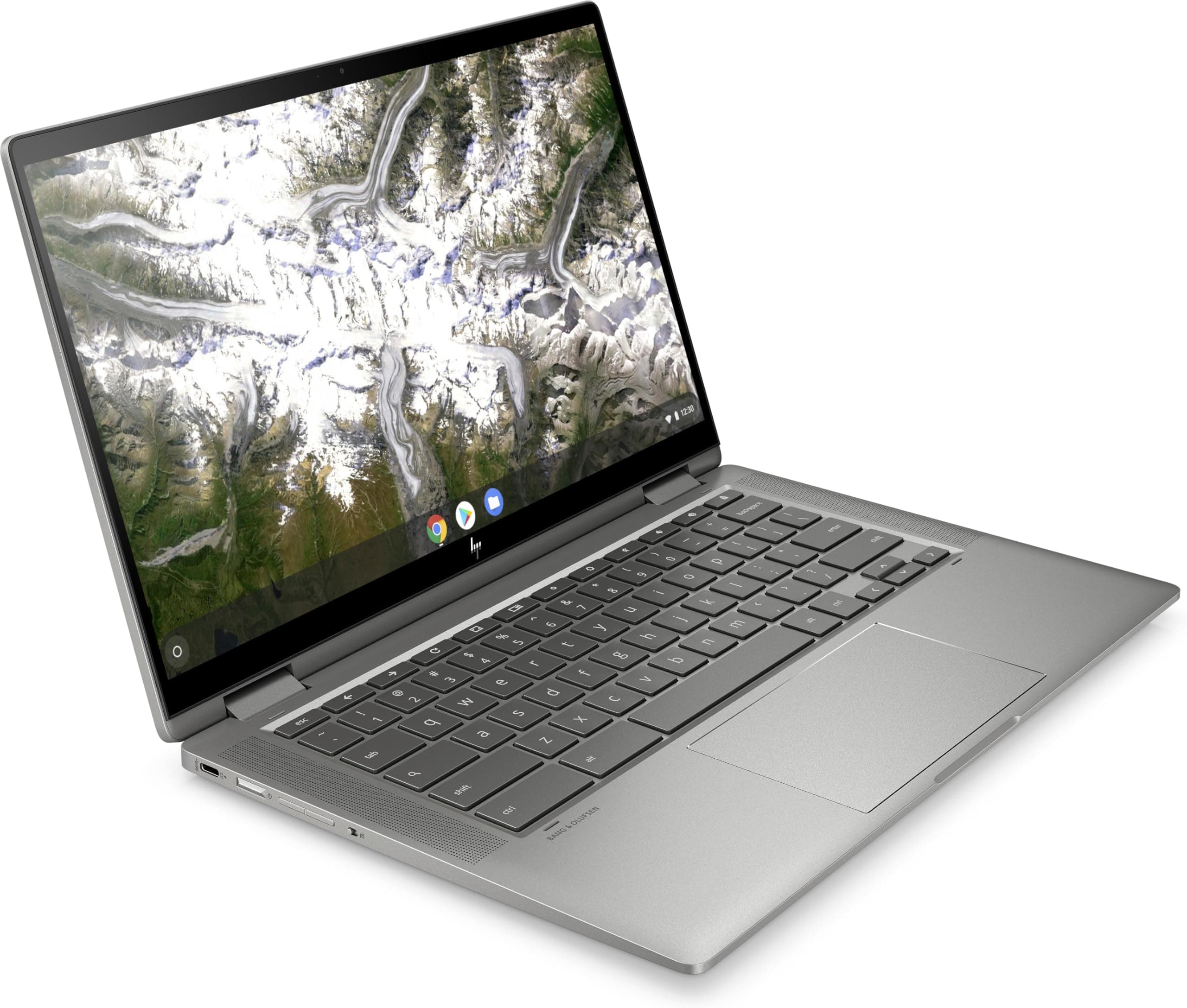 HP Chromebook x360 14c-ca0220ng (14 Zoll / FHD IPS Touch) 2in1 Convertible Laptop (Intel Pentium Gold 6405U, 4GB DDR4 RAM, 64GB eMMC, Intel HD Grafik, ChromeOS, QWERTZ) Silber Bild 4