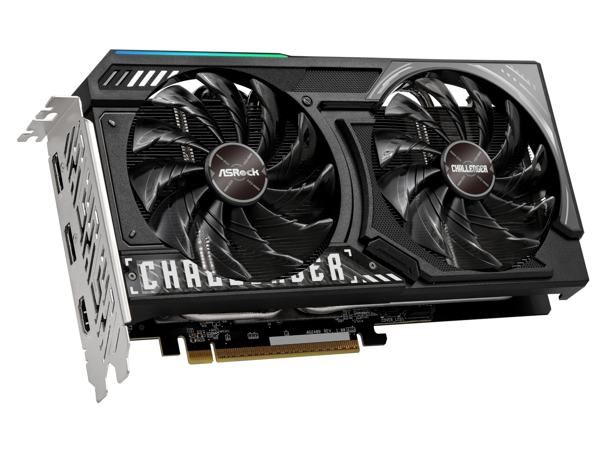 ASRock AMD Radeon™ RX 9060 XT Challenger Grafikkarte, 16GB GDDR6, PCI Express 5.0 x16, DisplayPort 2.1a, HDMI 2.1b Bild 8