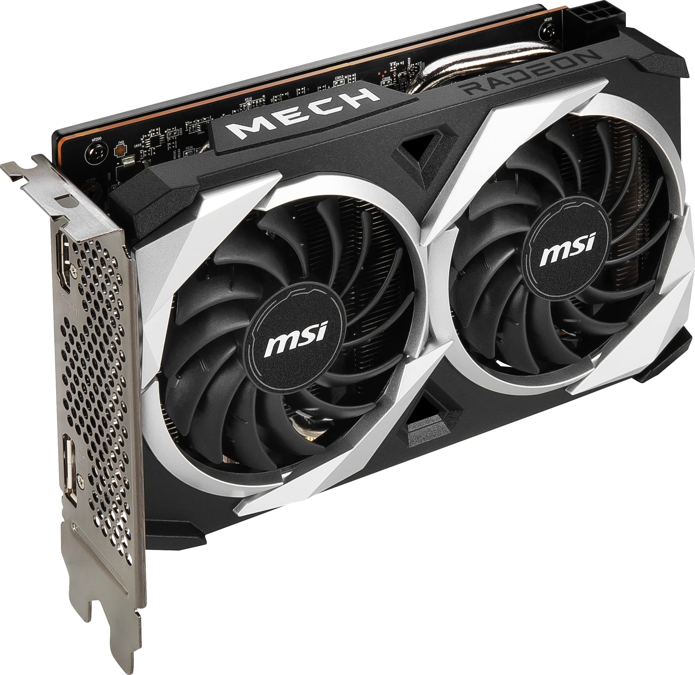 MSI Radeon RX 6500 XT MECH 2X 4G OC Gaming Grafikkarte - GPU 2685/2825 MHz, 4000MB DDR6 Speicher V508-003R Schwarz Radeon RX 6500 XT MECH 2X 4G OC Single Bild 7