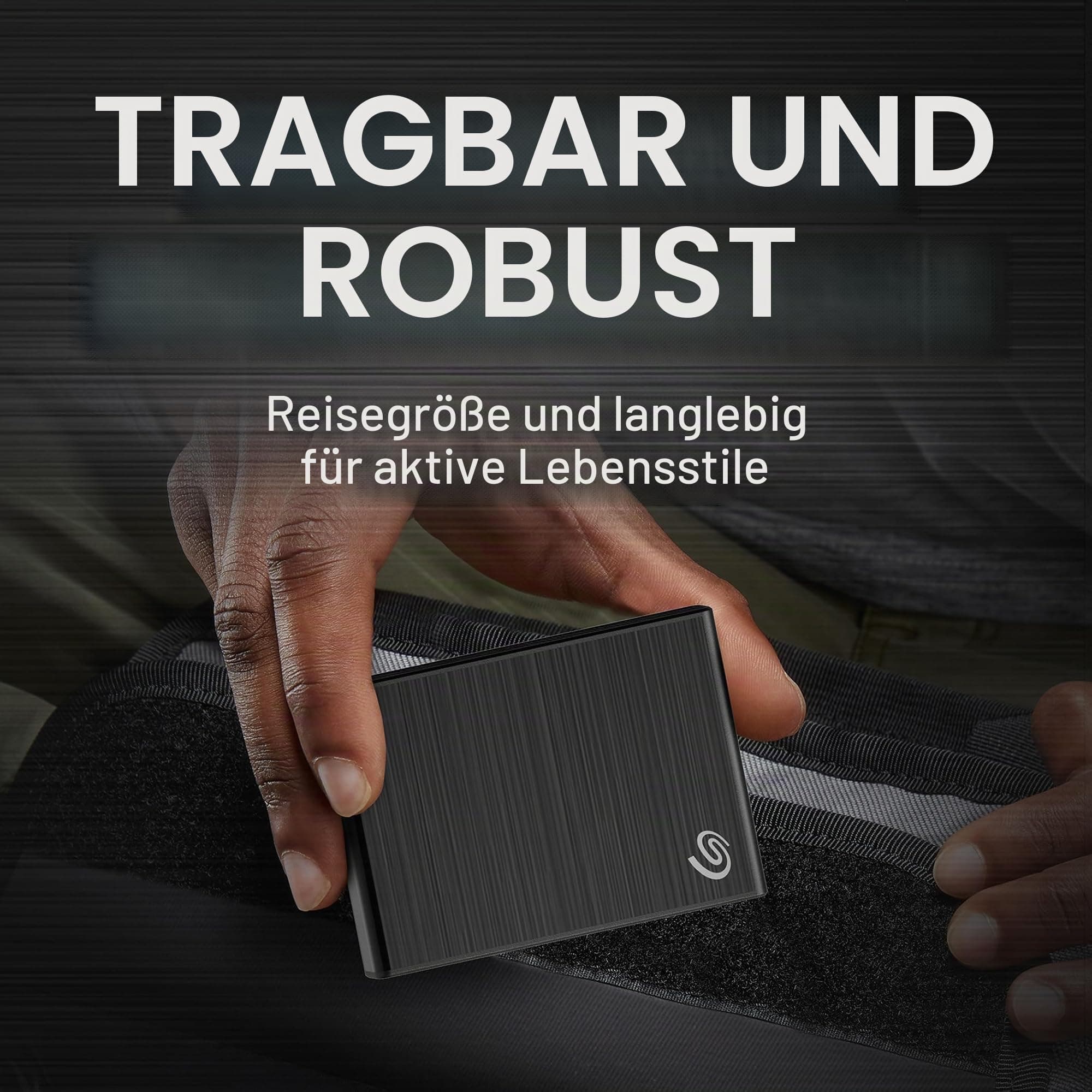 Seagate One Touch SSD 1TB, bis zu 1.030 MB/s, Android-App, Mylio Create 1 Jahr, Adobe Creative Cloud Foto-Abo 4 Monate, inkl. 3 Jahre Rescue Service, Schwarz, Modellnr. STKG1000400 1TB Schwarz Aluminium Bild 7