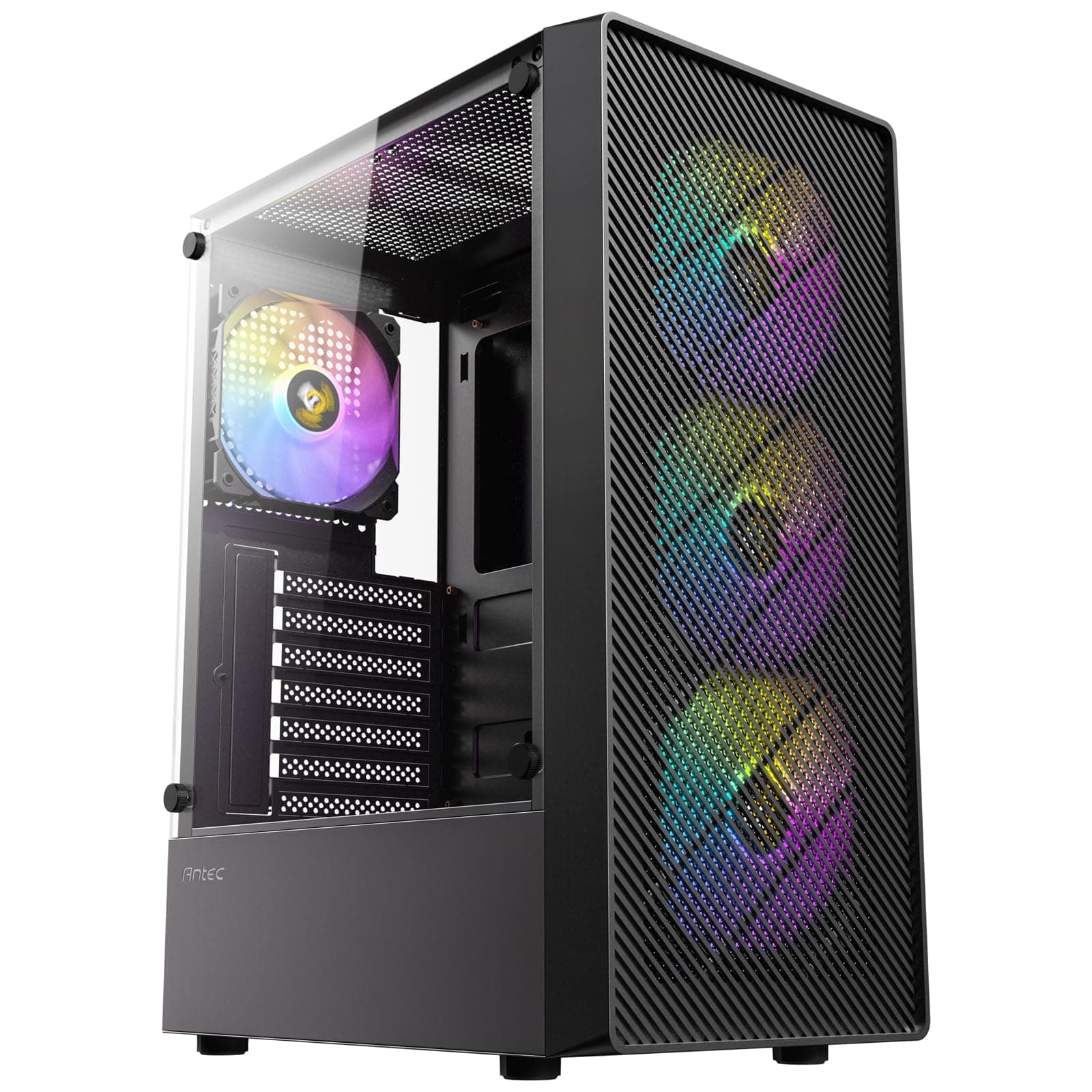 ANTEC AX26 RGB Elite PC Gehäuse Midi Tower Gaming ATX, schwarz Bild 3