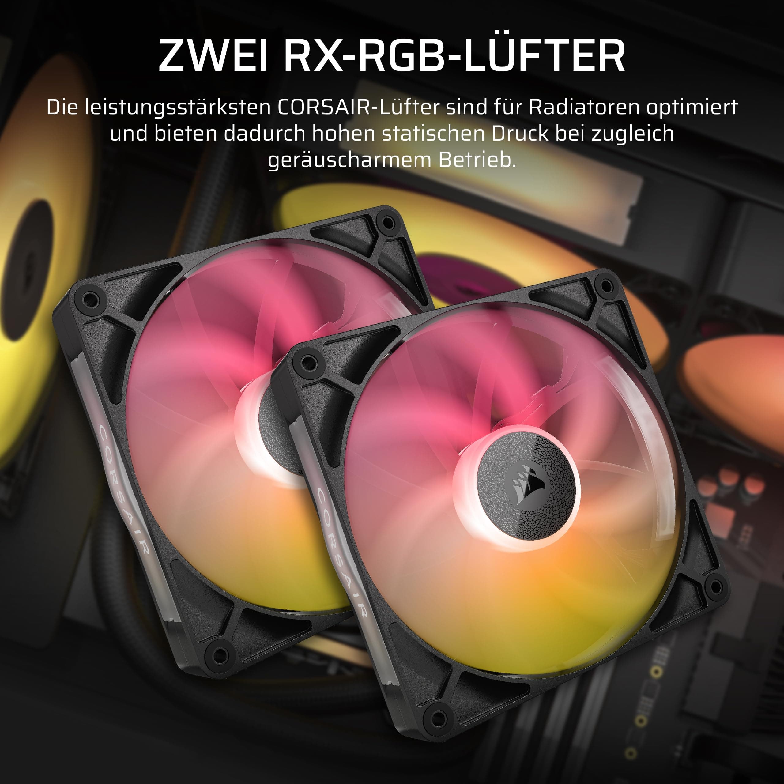 CORSAIR iCUE LINK TITAN 280 RX RGB Flüssig-CPU-Kühler – Schwarz Schwarz 280mm AIO Bild 5