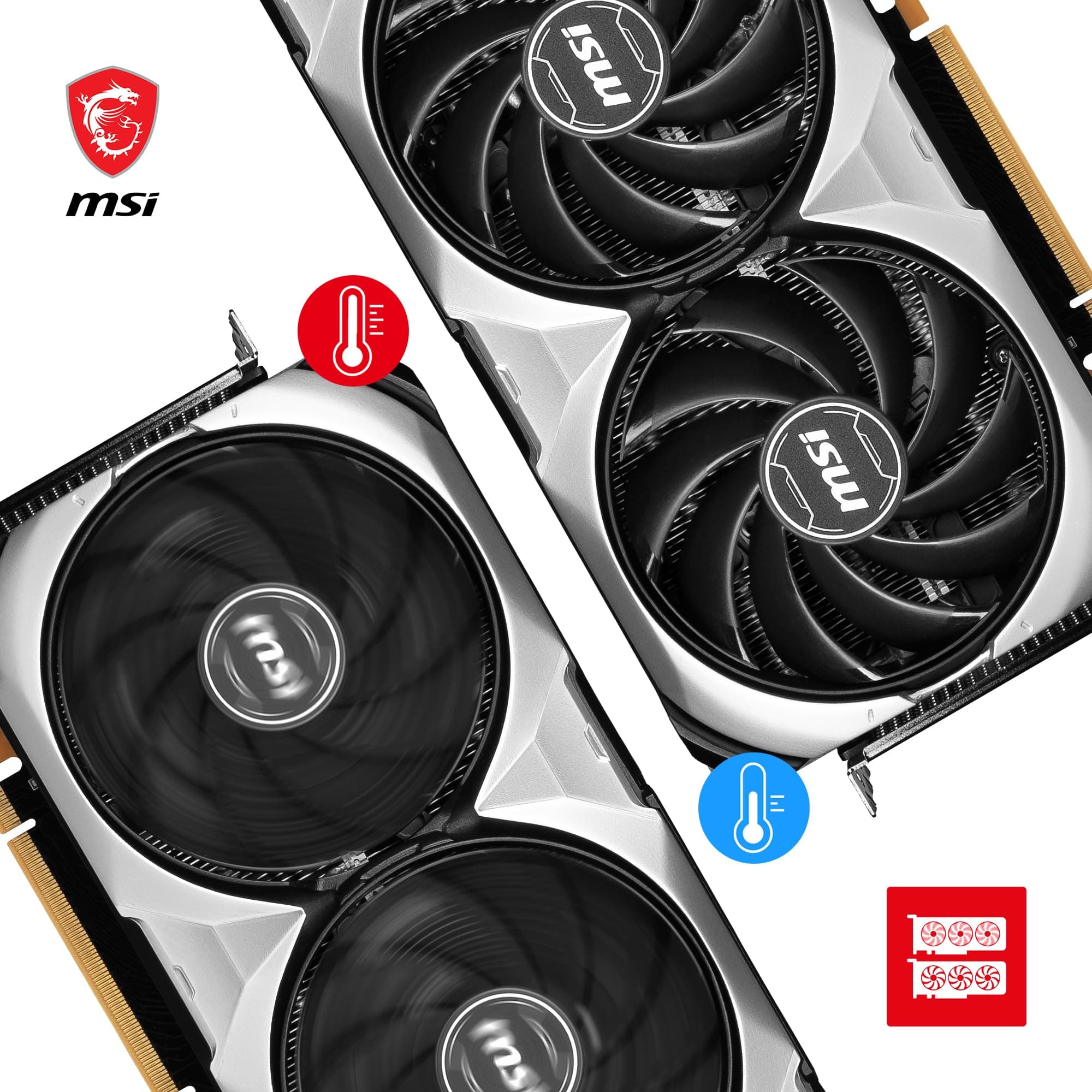 MSI GeForce RTX 4080 16GB Ventus 3X OC Gaming Grafikkarte - NVIDIA RTX 4080, 16 GB GDDR6X Speicher Bild 5