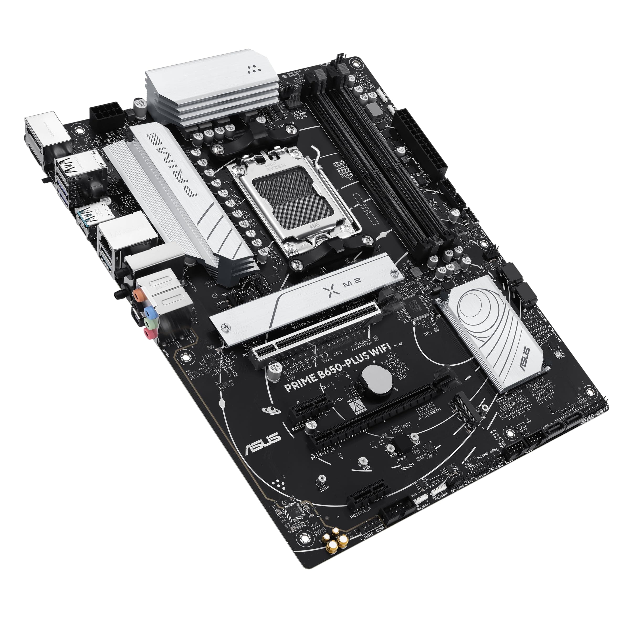 ASUS Prime B650-PLUS WiFi Gaming Mainboard Sockel AMD AM5 (ATX, DDR5, PCIe 5.0 M.2, WiFi 6E, DisplayPort, HDMI, SATA 6 Gbps, BIOS Flashback, Thunderbolt 4 Header, Aura Sync) Bild 4