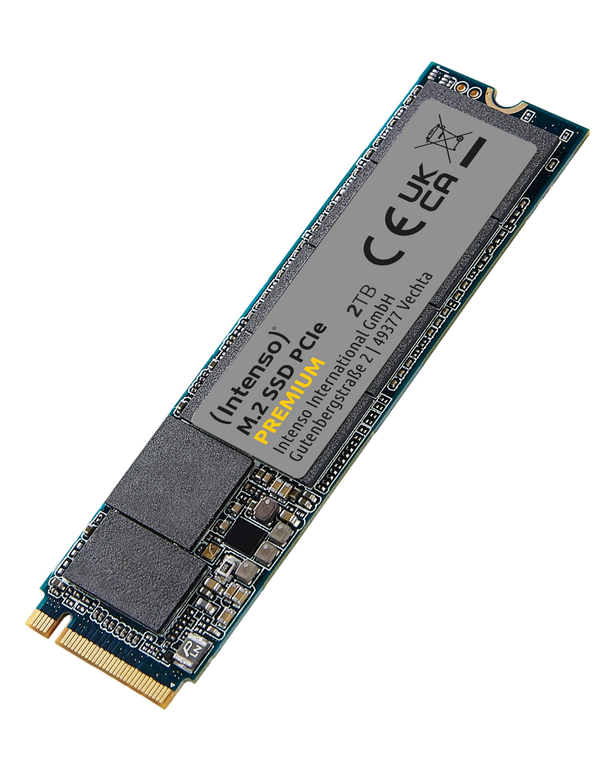Intenso 2TB M.2 SSD PCIe Premium, bis zu 2100 MB/s, (PCI Express Gen.3x4 NVMe 1.3, Solid State Drive) Bild 3