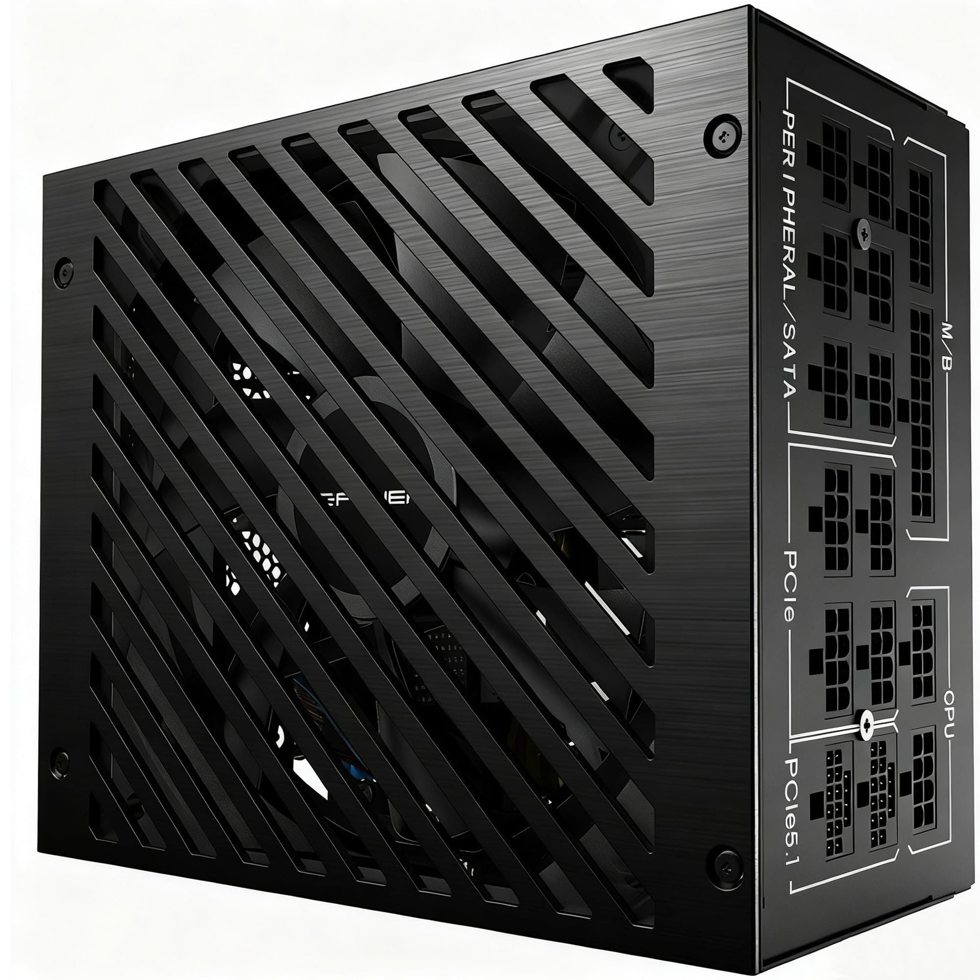 LC-POWER Platinum Pro 850W Netzteil PC, 80 Plus Platinum Effizienz (92%), ATX 3.1 Netzteil, PCIe 5.1 Kompatibel, Vollmodular, 135mm Lüfter, 10 Jahre Garantie, Gaming Netzteil Platinum 850W V3.1