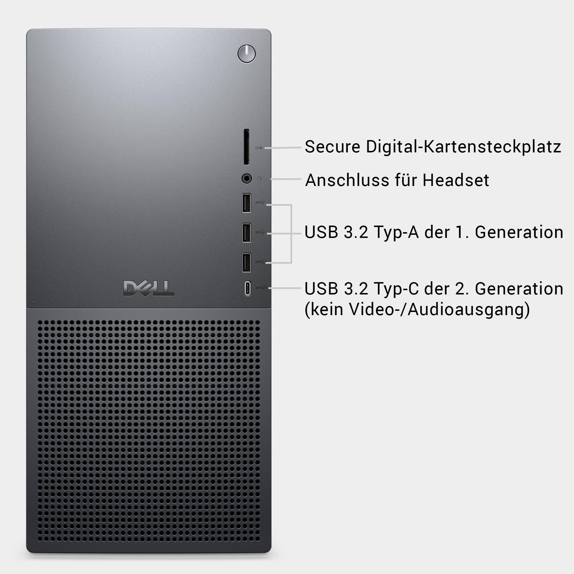 Dell Tower Plus EBT2250 Desktop-PC - Intel Core Ultra 7 Series 2, 16GB RAM, 1TB SSD, NVIDIA GeForce RTX 5060, Wi-Fi 7, HDMI, Thunderbolt 4, McAfee Business Protection 1 Jahr, Windows 11 Pro, Graphit Intel Core Ultra 7 265 16 GB NVIDIA RTX 5060 Bild 8