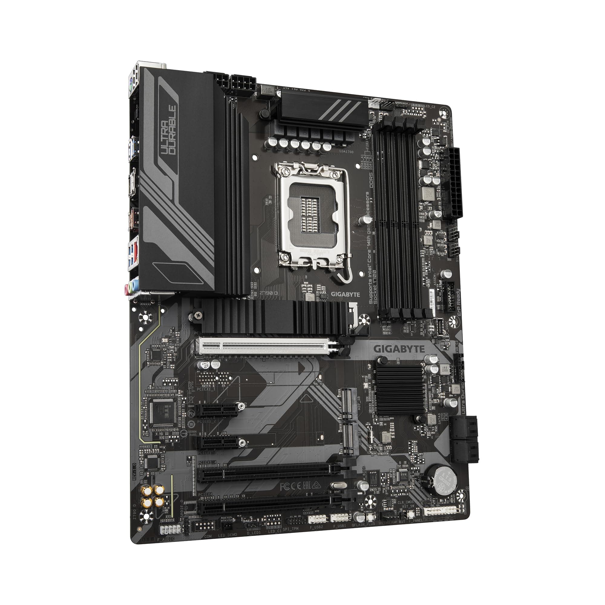GIGABYTE Z790 D Motherboard - Unterstützt Intel Core 14. Generation CPUs, 12+1+1 Phasen Digital VRM, bis zu 7600MHz DDR5 (OC), 3xPCIe 4.0 M.2, 2.5GbE LAN, USB 3.2 Gen 2 Bild 5