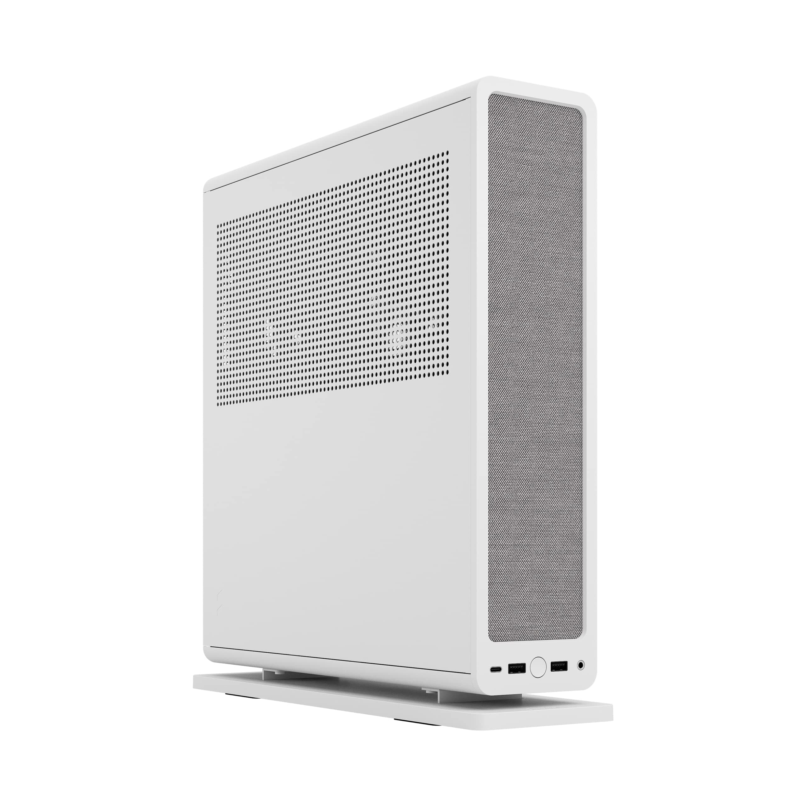 Fractal Design Ridge Weiß - Kompaktes m-ITX Gaming-Gehäuse mit PCIe 4.0 Riser und 2X 140mm PWM Lüftern - Inkl. USB Typ-C Anschluss Bild 2