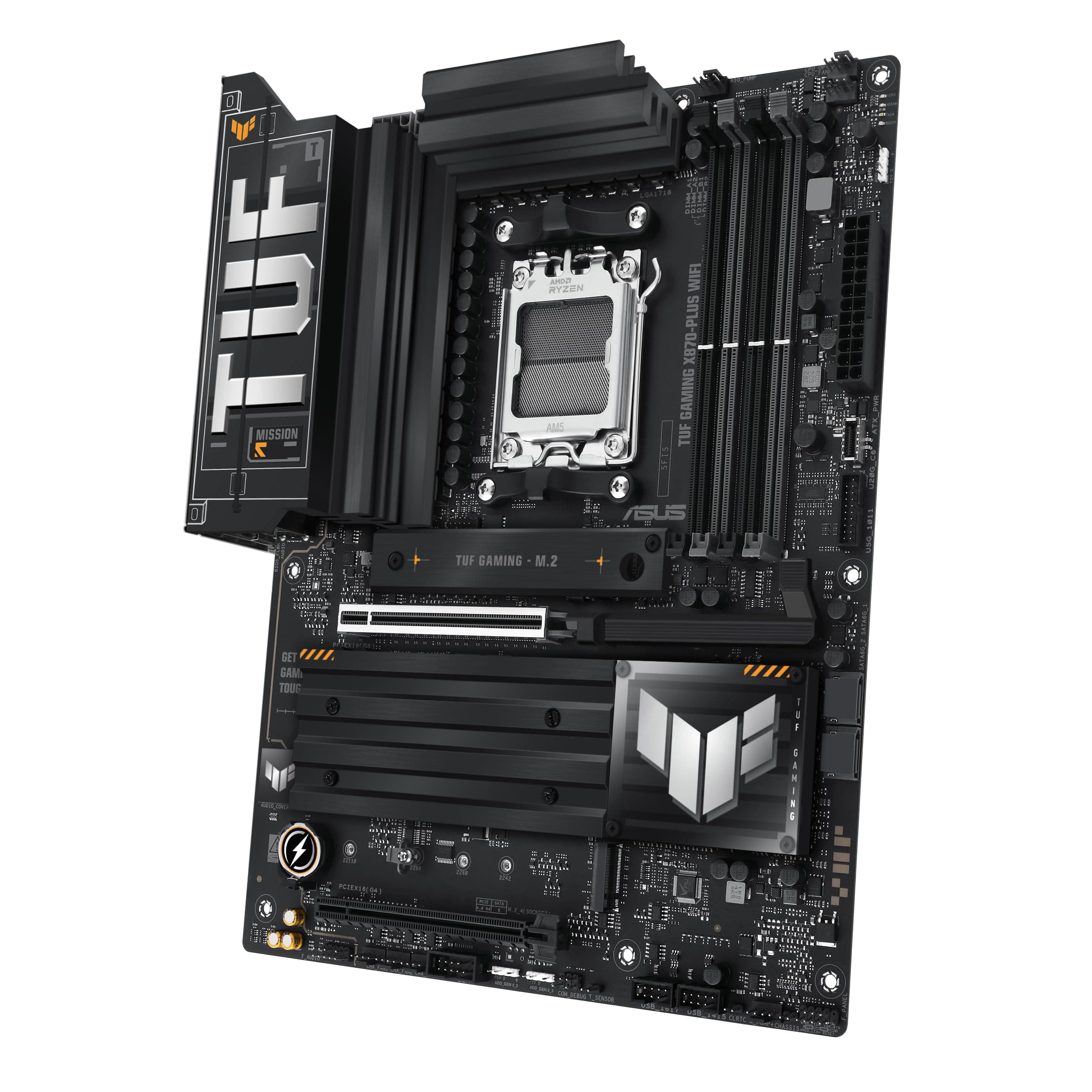 ASUS TUF GAMING X870E-PLUS WIFI7 Mainboard Sockel AMD AM5 (ATX, DDR5, PCIe 5.0, 4x M.2, WiFi 7, Aura Sync, AI Cooling II, PCIe Slot Q-Release Slim, BIOS Flashback) Bild 4