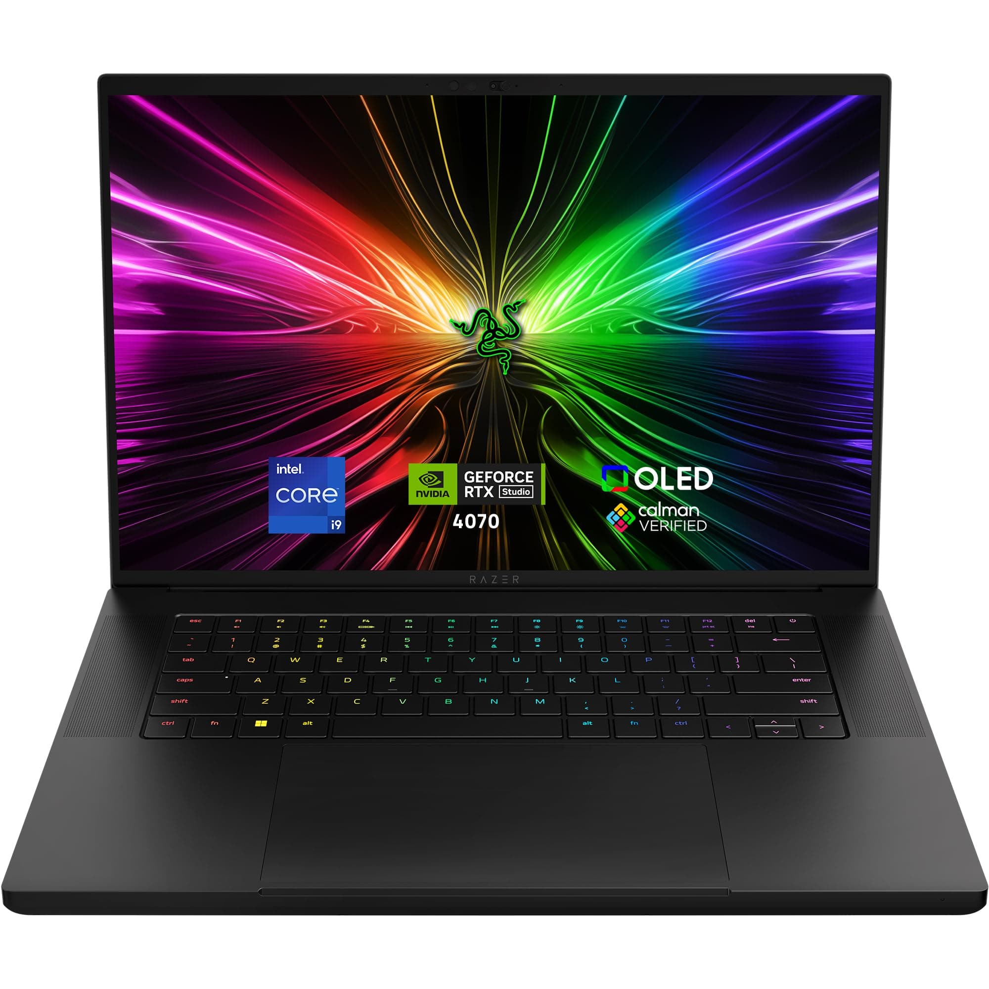 Razer Blade 16 (2024) - 16 Zoll Gaming-Laptop - NVIDIA Geforce RTX 4070 - Intel i9-14900HX - 16" QHD+ OLED 240Hz Display - Snap tap (16GB DDR5 RAM, 1TB SSD, Alu-Gehäuse) QWERTZ DE-Layout | Schwarz RTX 4070 | OLED 240Hz | 16GB | 1TB SSD