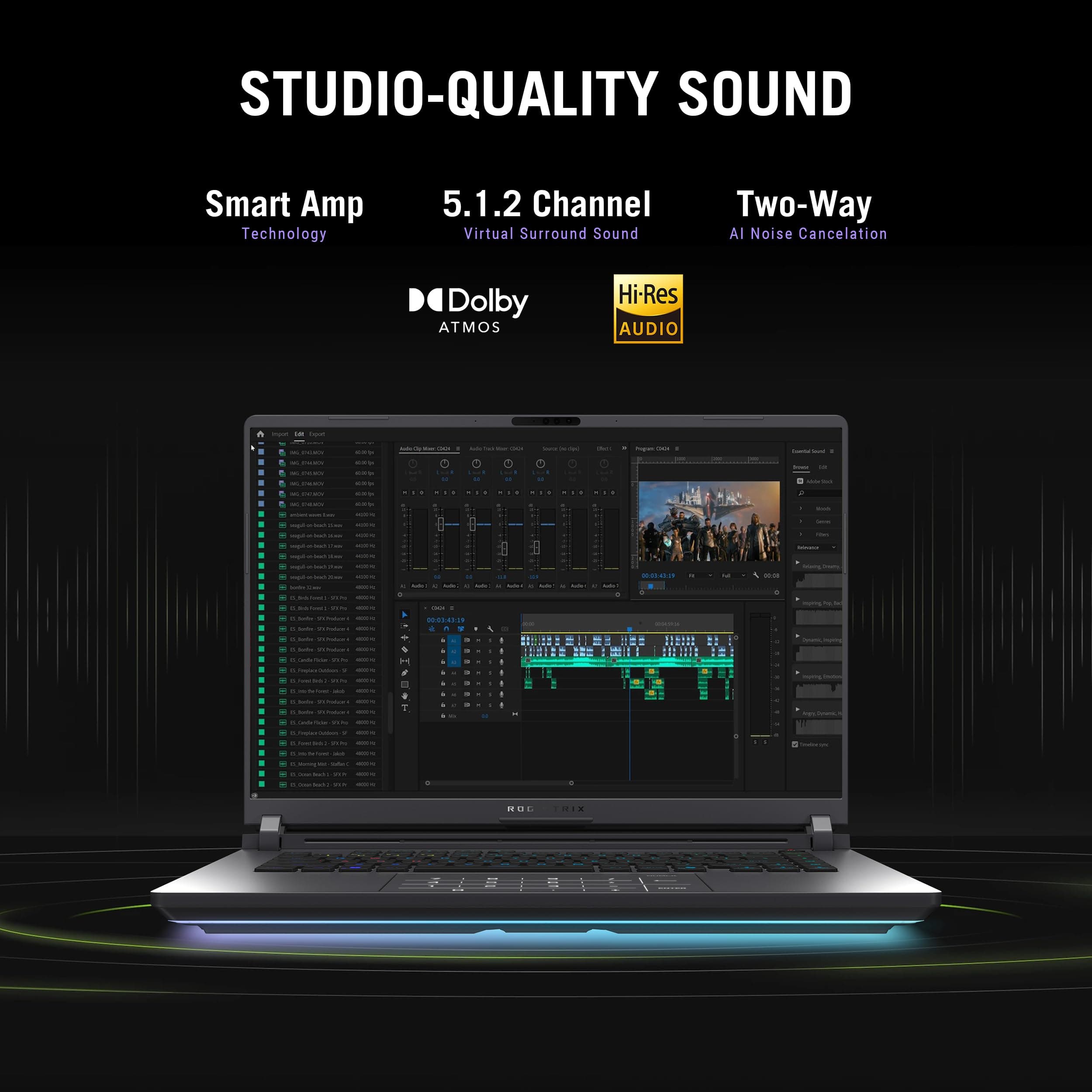ASUS ROG Strix G16 (2025) Gaming Laptop, 16 Zoll ROG Nebula Display 16:10 2.5K 240Hz/3ms, NVIDIA® GeForce RTX™ 5070 Ti GPU, Intel® Core™ Ultra 9 275HX Prozessor, 32GB DDR5, 1TB SSD Wi-Fi 7, Win1 1 x Bild 8