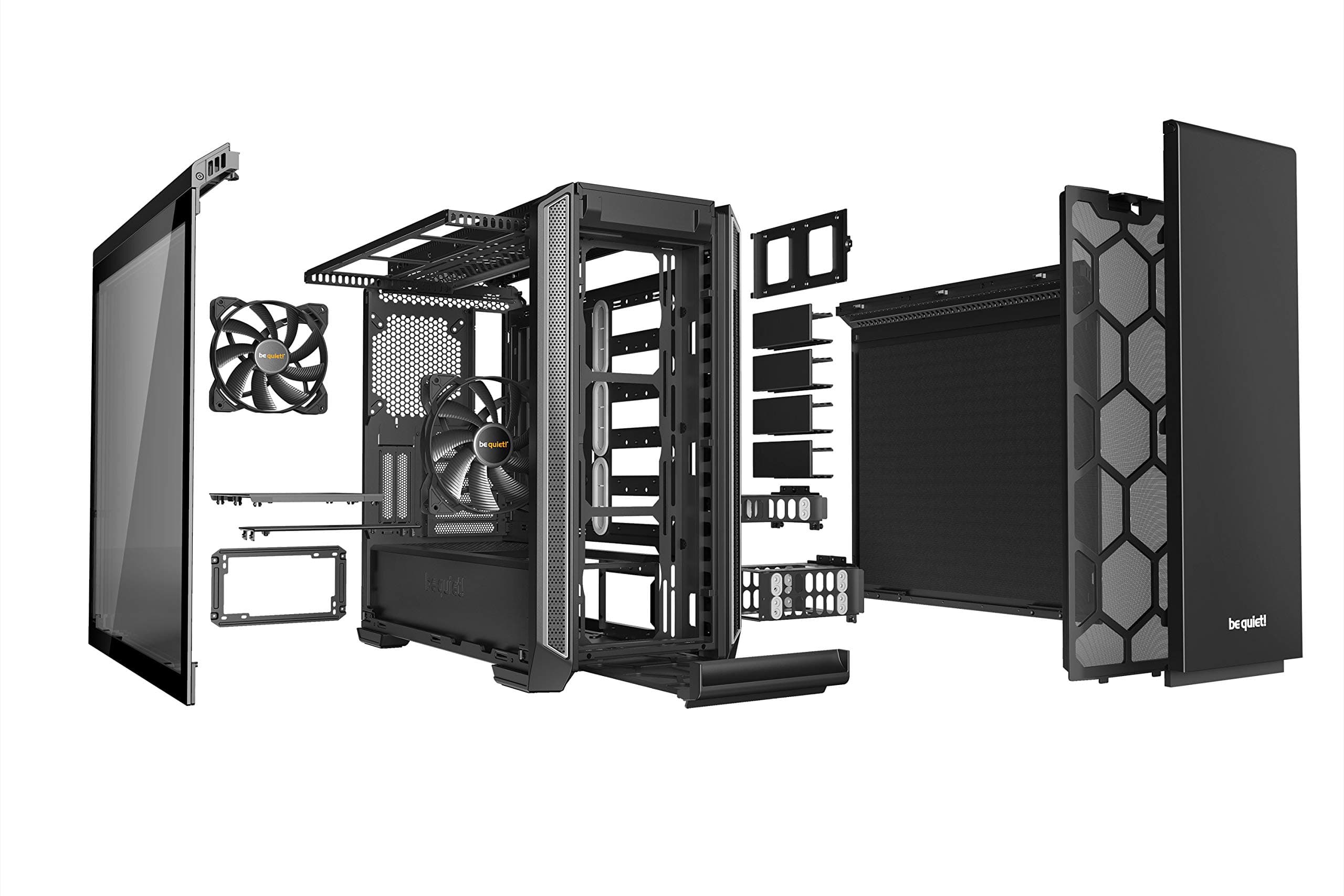 be quiet! Silent Base 601 ATX PC Midi PC Gehäuse mit Seitenfenster Silber Bild 7
