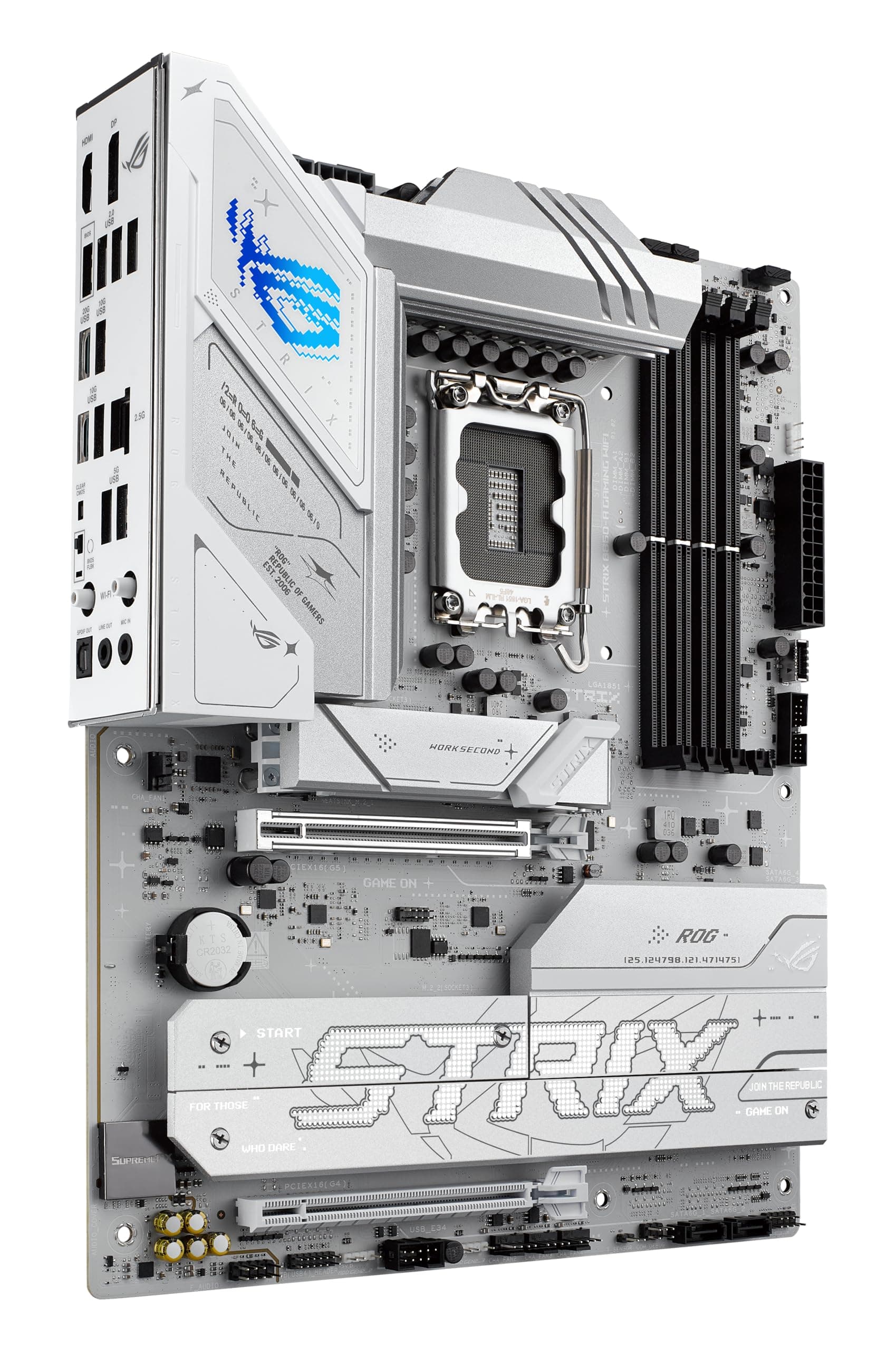 ASUS ROG Strix B860-A Gaming WiFi Mainboard Sockel Intel LGA 1851 (Intel B860, ATX, DDR5 Speicher, PCIe 5.0, WiFi 7, 3X PCIe 4.0 M.2, Aura Sync) Bild 5