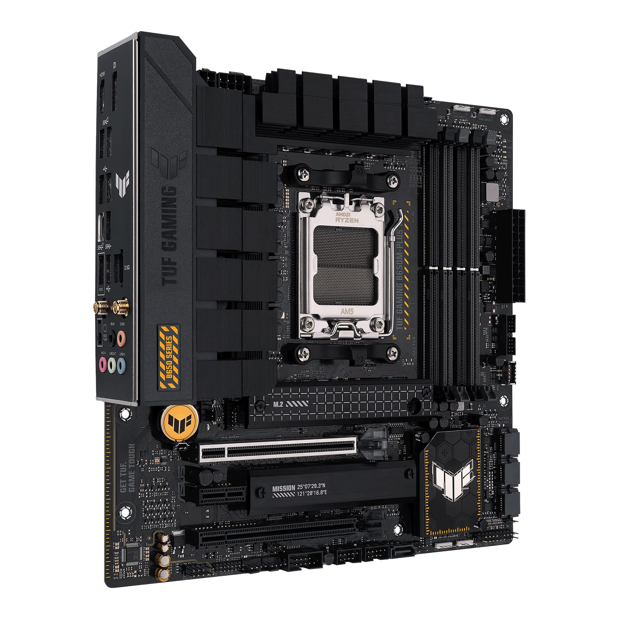 ASUS TUF Gaming B850M-PLUS WiFi Mainboard Sockel AMD AM5 (AMD B850, mATX, DDR5 Speicher, PCIe 5.0, 2X PCIe 4.0 M.2, WiFi 6E, Aura Sync) Bild 6