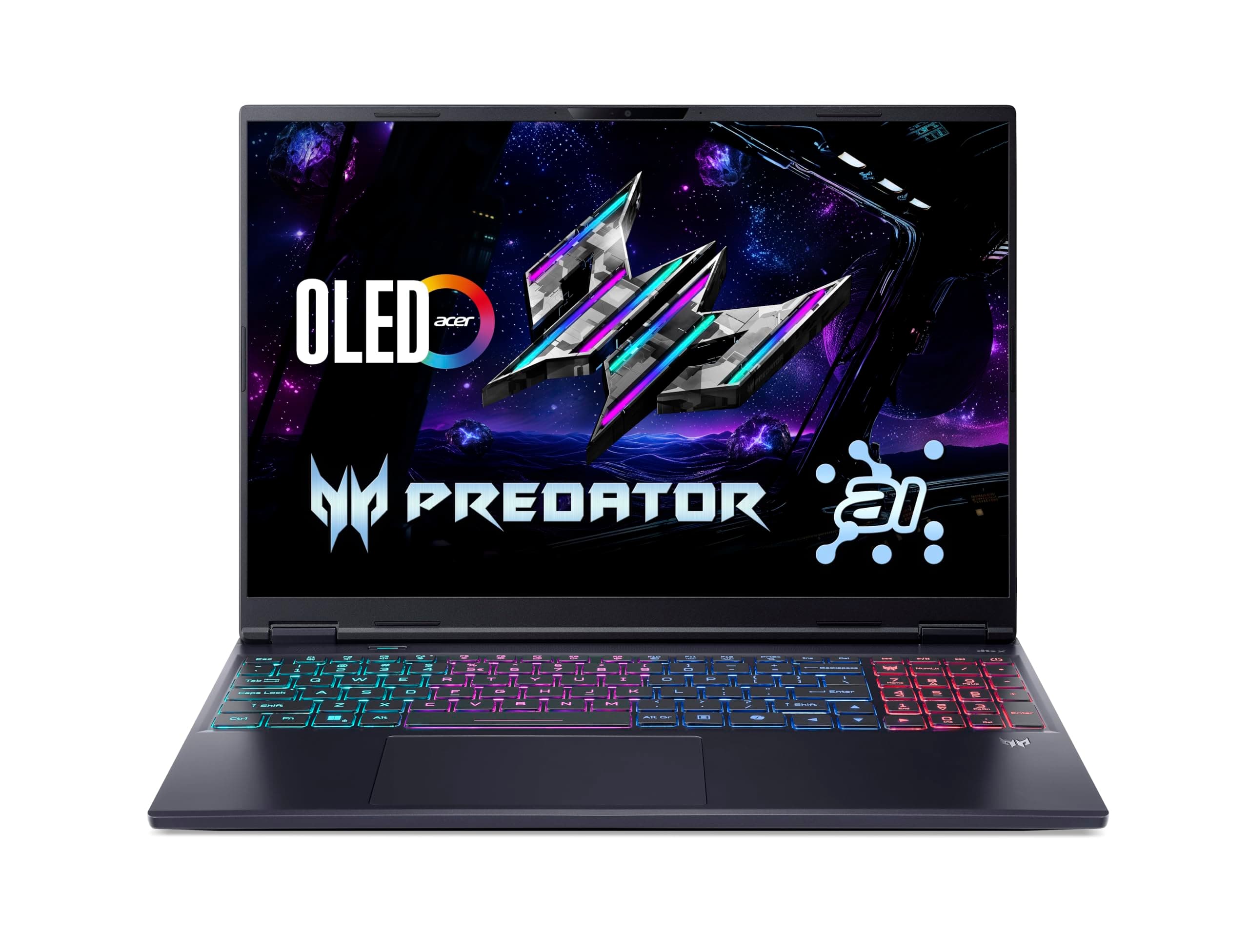 Acer Predator Helios Neo 16S AI OLED (PHN16S-71-94CW) Gaming Laptop, 16" WQXGA OLED 240Hz Display, Intel Core Ultra 9 275HX, 32GB RAM, 1TB GB SSD, NVIDIA GeForce RTX 5070 Ti, Windows 11, QWERTZ Layout