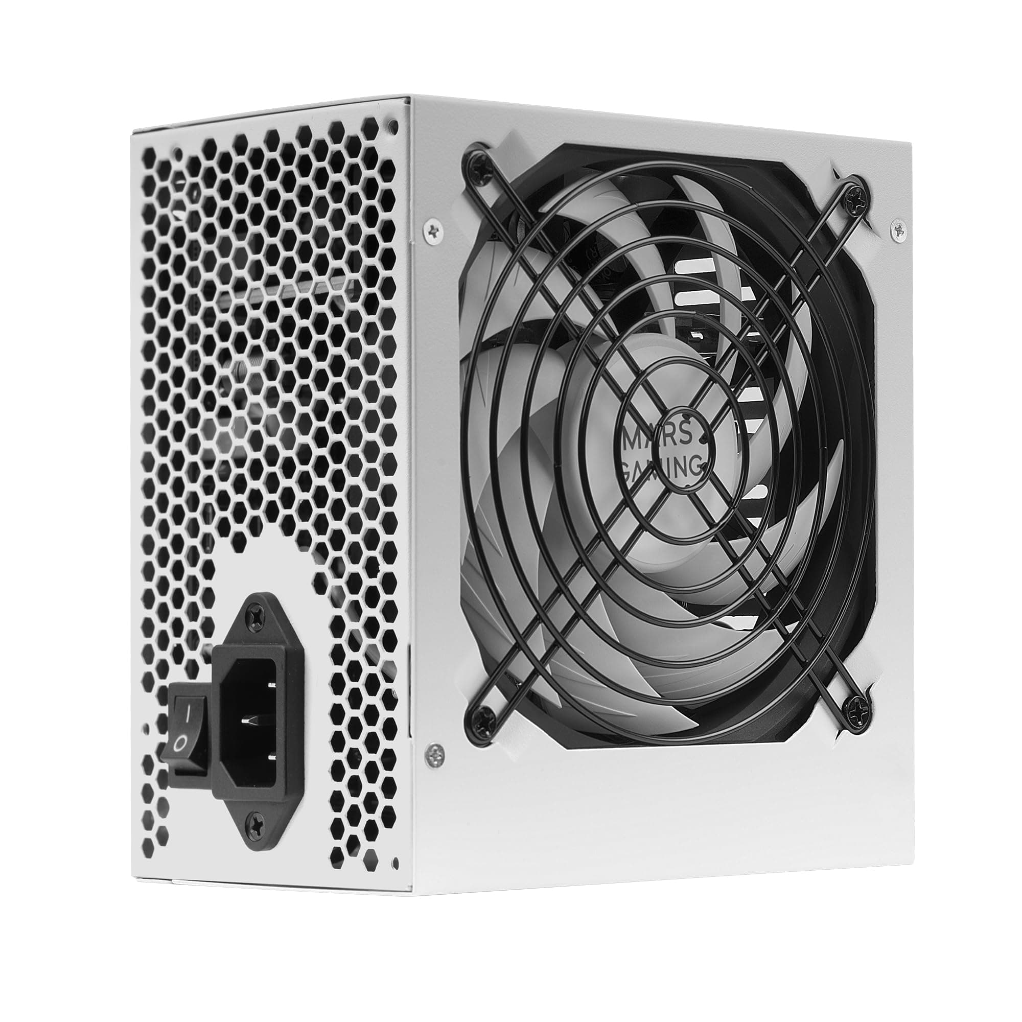 Mars Gaming MPIII850, PC-Netzteil ATX 850W, 5 Jahre Garantie, 85% Effizienz, Digitales APFC-System, 120mm FDB-Lüfter mit AI-RPM, DC-DC- und SMD-Technologien, Extra Lange Flachkabel, Weiß MPIII850W Bild 6