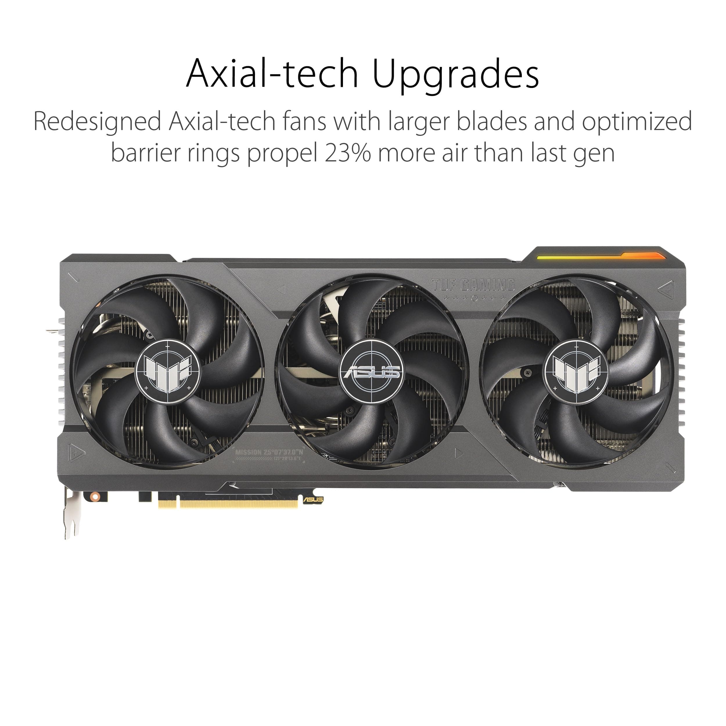 ASUS TUF Gaming GeForce RTX 4080 SUPER 16GB GDDR6X OC Edition Gaming Grafikkarte (NVIDIA GeForce RTX4080 DLSS 3, PCIe 4.0, 2x HDMI 2.1a, 3x DisplayPort 1.4a, TUF-RTX4080S-O16G-GAMING) Bild 5