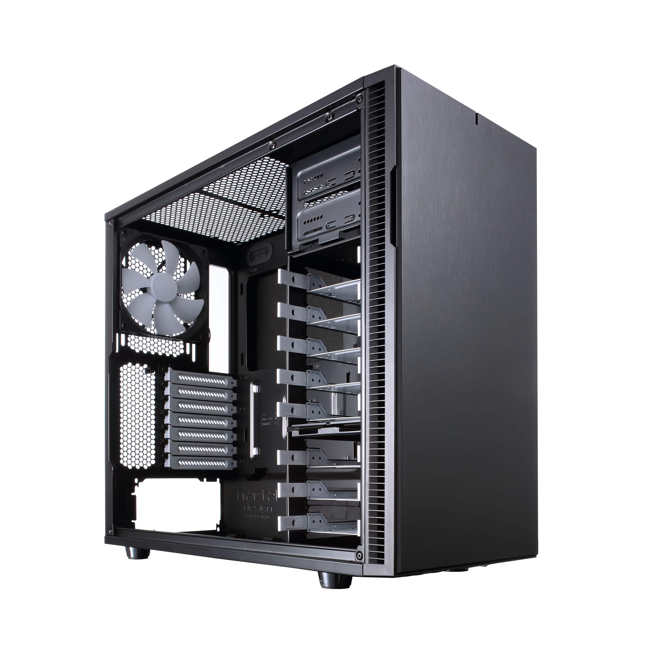 Fractal Design Define R5 Mid-Tower Gehäuse – Schalldämmung, Flexibles Design, USB 3.0 Frontanschlüsse, Schwarz schwarz Black Pearl Bild 3