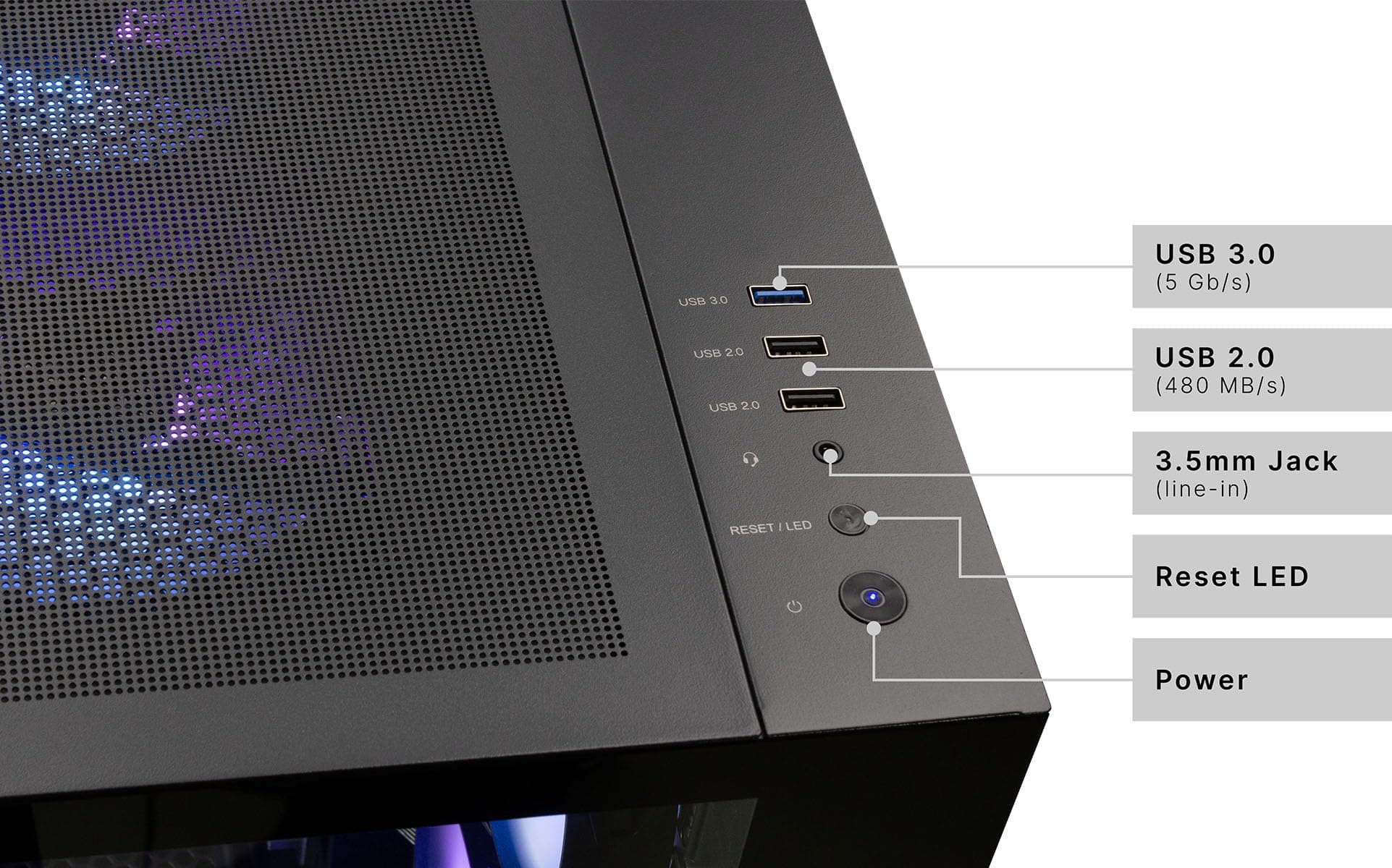 Captiva PC Highend Gaming R99-557 | AMD Ryzen 7 7800X3D | 32GB DDR5 RAM | Radeon RX 9070 XT 16GB | 1 TB SSD | Windows 11 Home Bild 5
