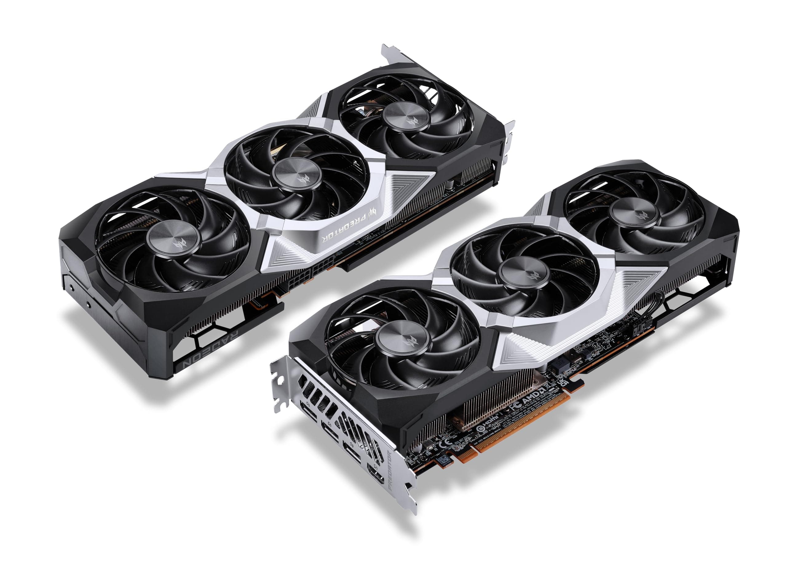 Acer Predator BiFrost Radeon RX 9070 OC - AMD Grafikkarte (16 GDDR6, 256 Bit, PCIe 5.0 x16, 1x HDMI 2.1a 3X DP 2.1) 3X FrostBlade 4.0, 2x8 pin, Slot Space: 2.6 Bild 3