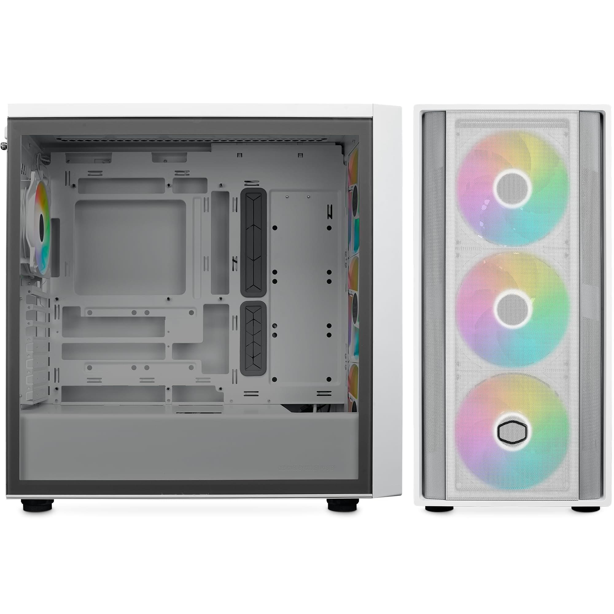 Cooler Master MasterBox 600 RGB Full Tower Cristal Templado USB-C Blanca White MasterBox 600 Bild 3