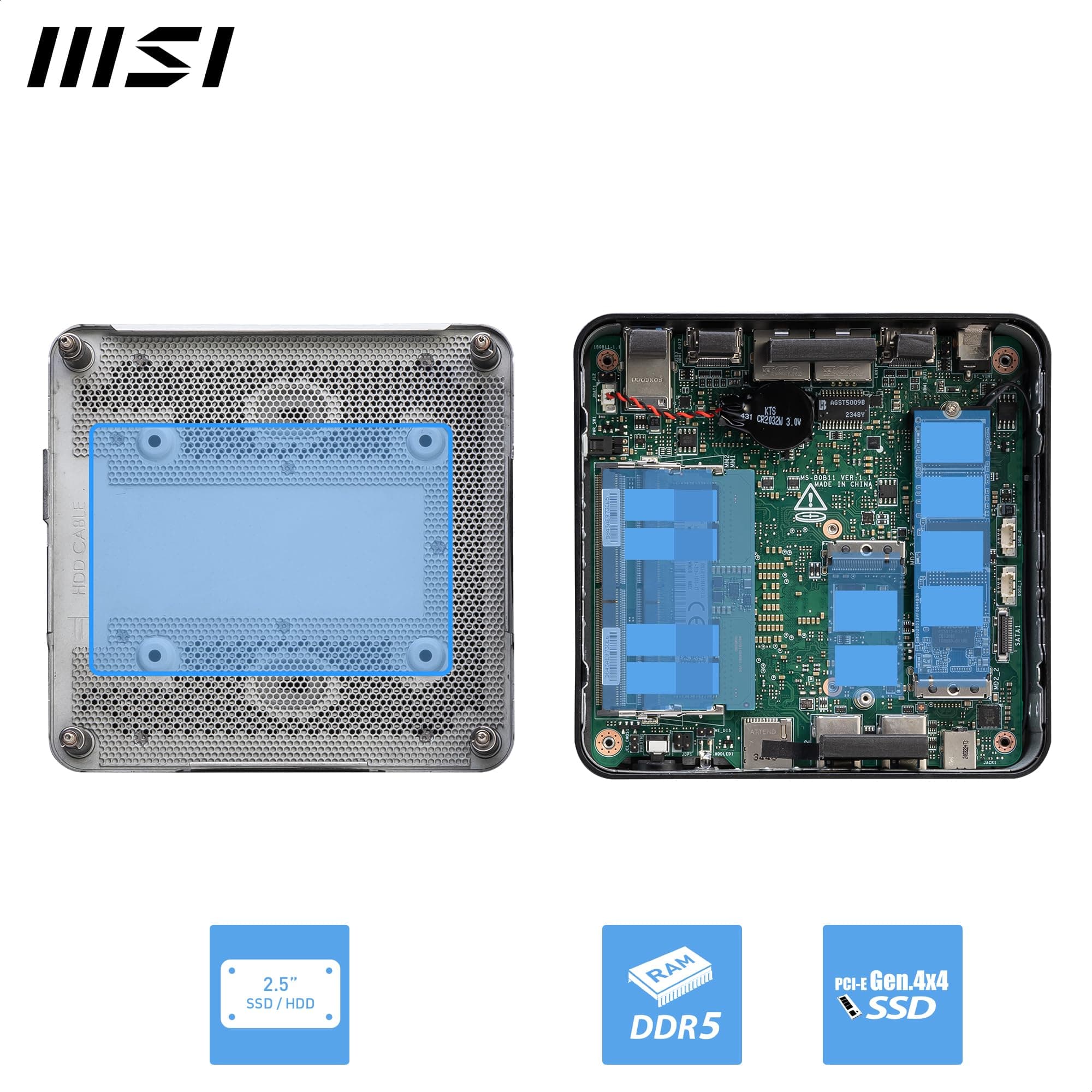 Msi Cubi Nuc 1m I7 150u Bb 0.84l Sized Pc Nero Intel Soc (msi Cubi Nuc 1m Intel Core I7 150u Barebone) Bild 6